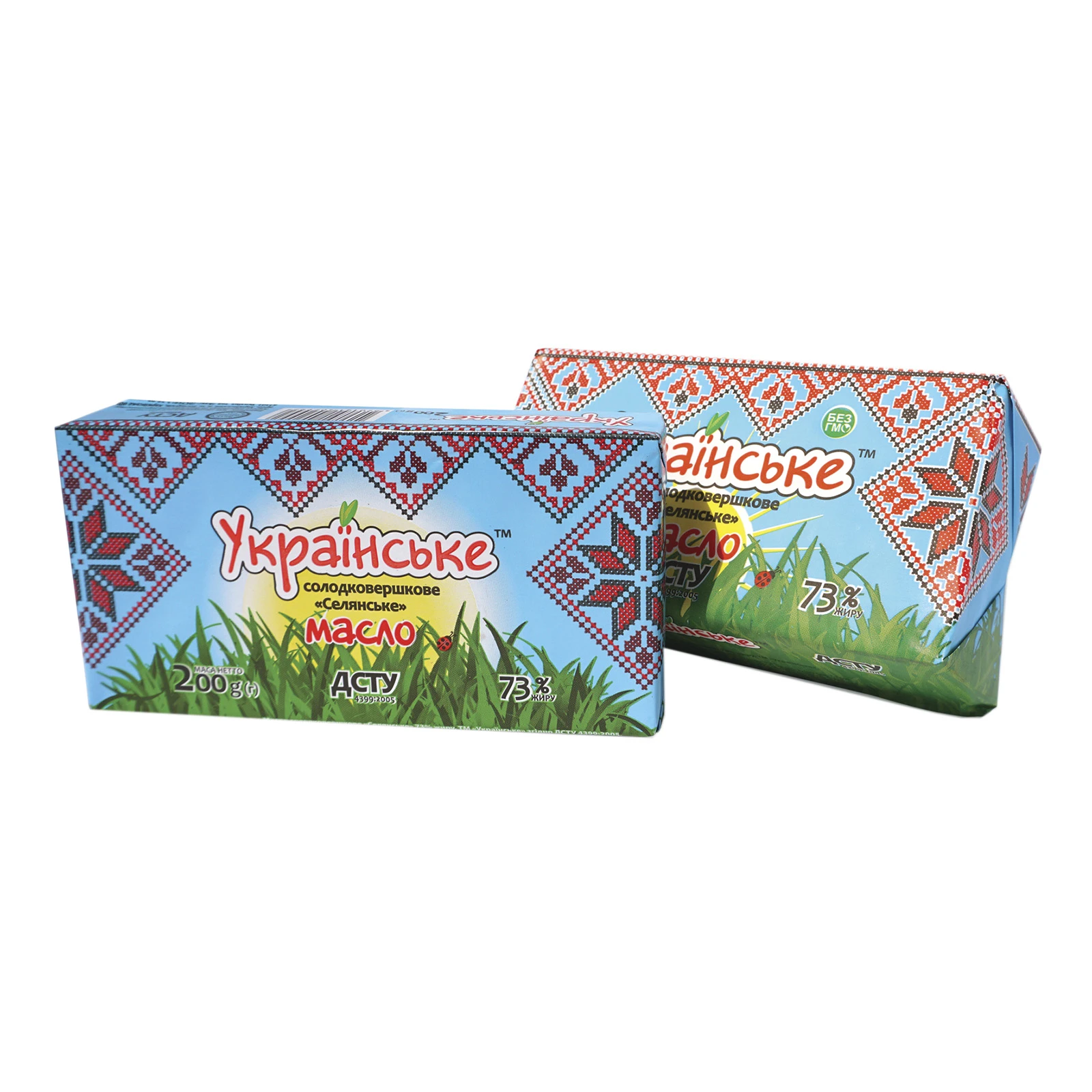 Масло Українське ДСТУ 200г 73% селянське