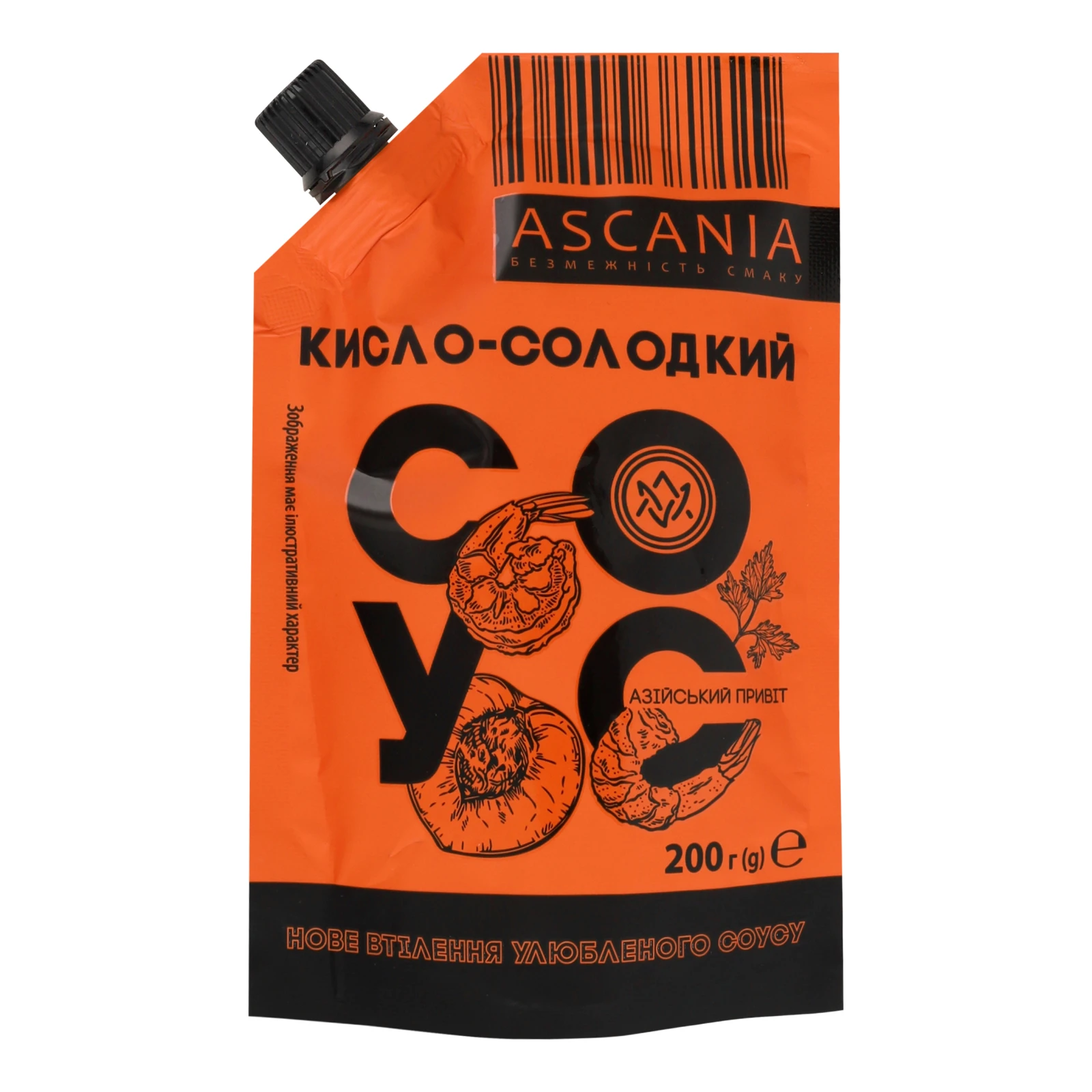 Соус Ascania кисло-солодкий 200г Фото №:1