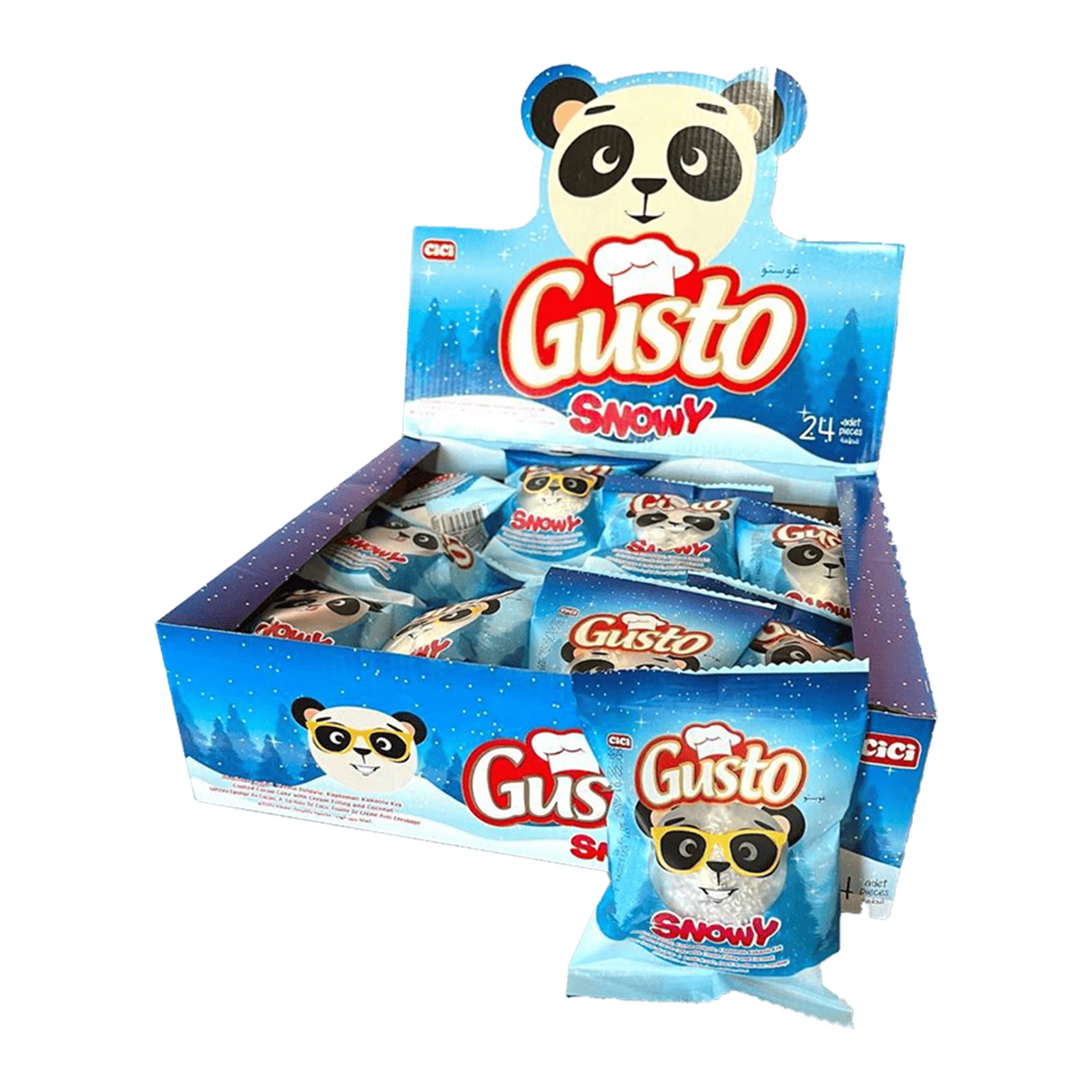 Тістечко Gusto 50г Snowy сніжкова куля з молочною начинкою Новинка Фото №:2