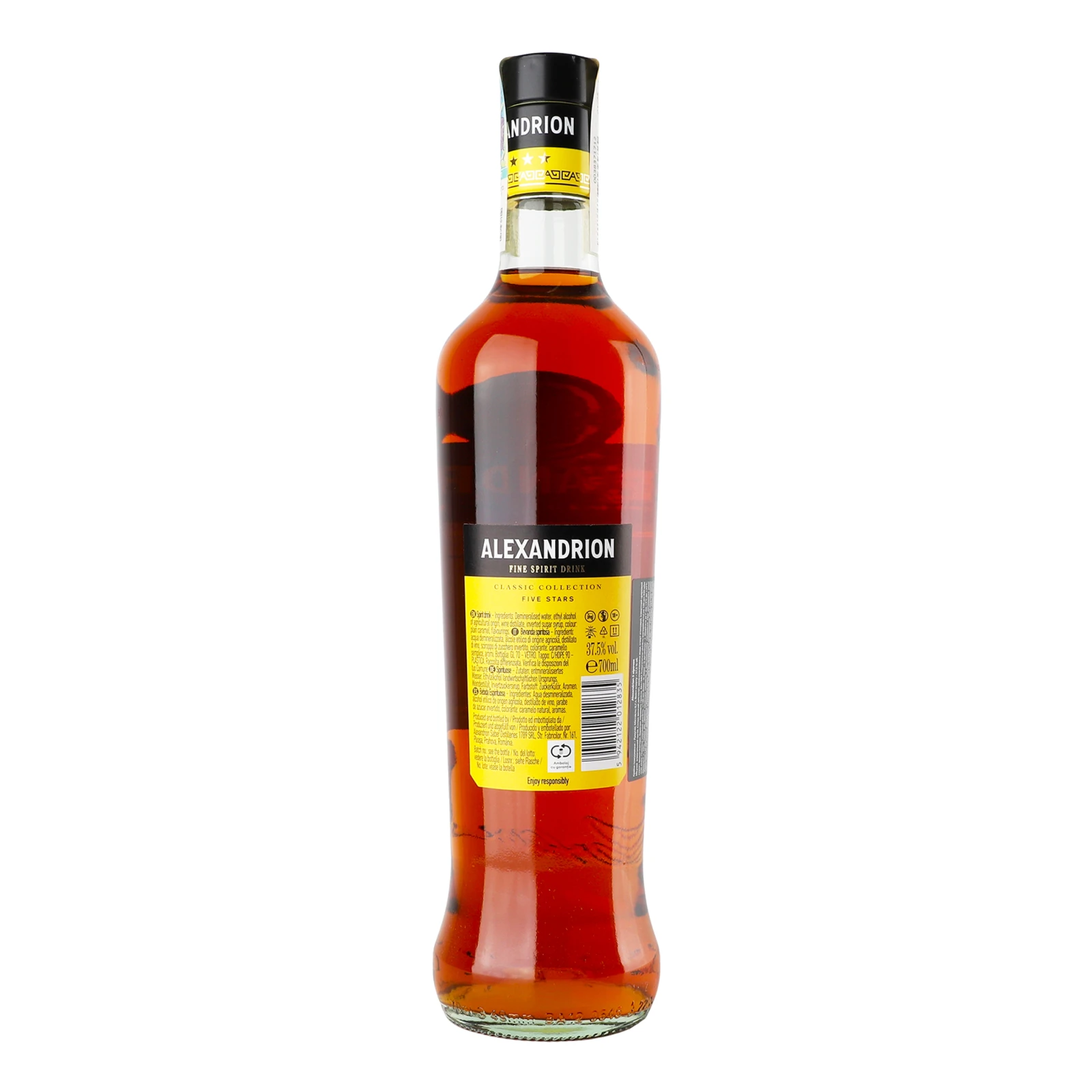 Напій алкогольний Alexandrion 5 зірок міцний 37.5% 0.7л Фото №:2