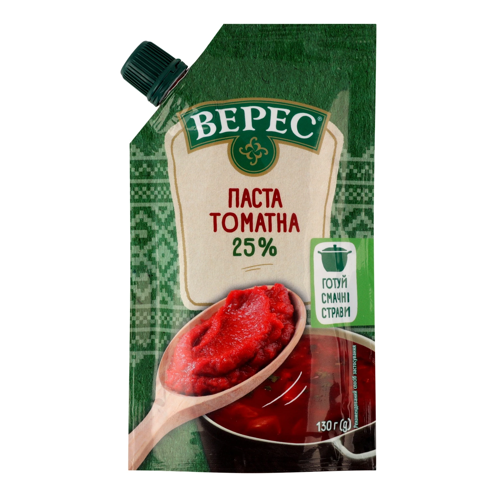 Паста томатна Верес пастеризована 25% 130г Фото №:1