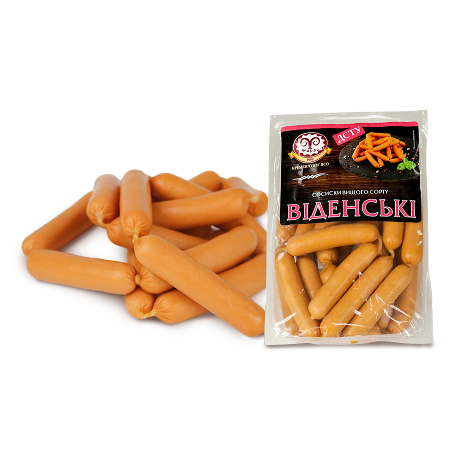 Сосиски Фарро Віденські в/г б/о Фото №:1