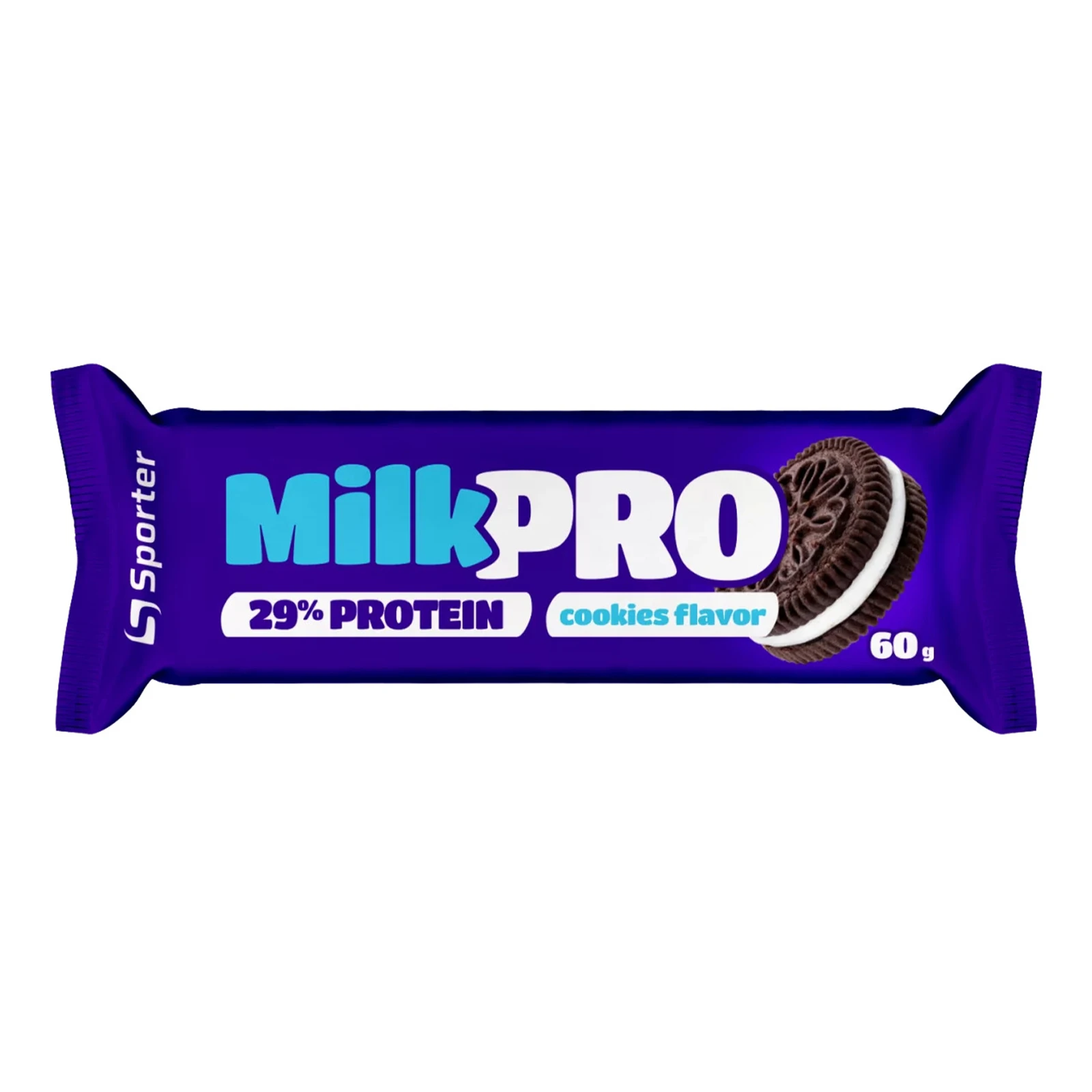 Батончик MILK PRO 60г протеїновий 29% печиво орео для спорт харчування Новинка Фото №:1