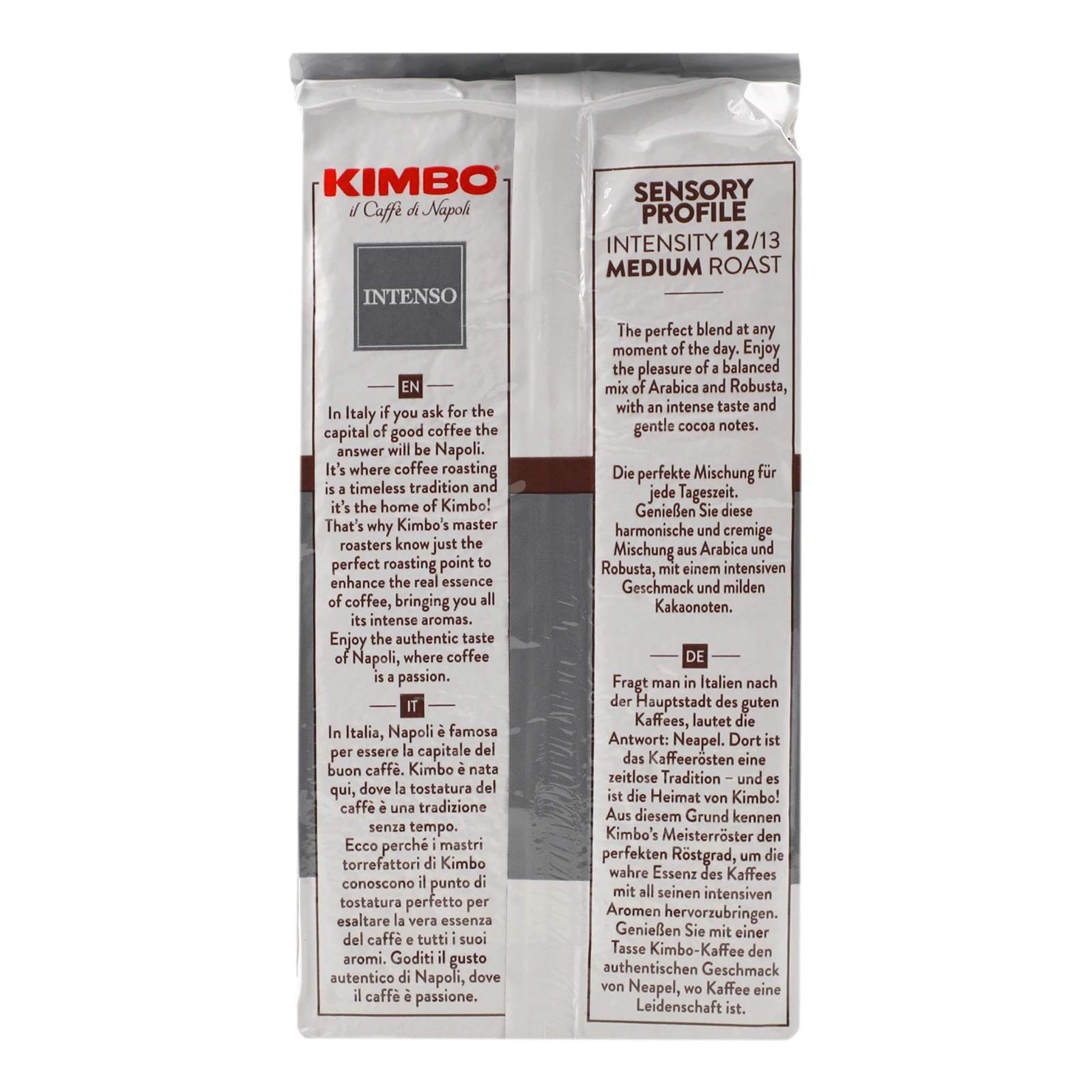 Кава Kimbo 250г Intenso натуральна смажена мелена в/у Фото №:2