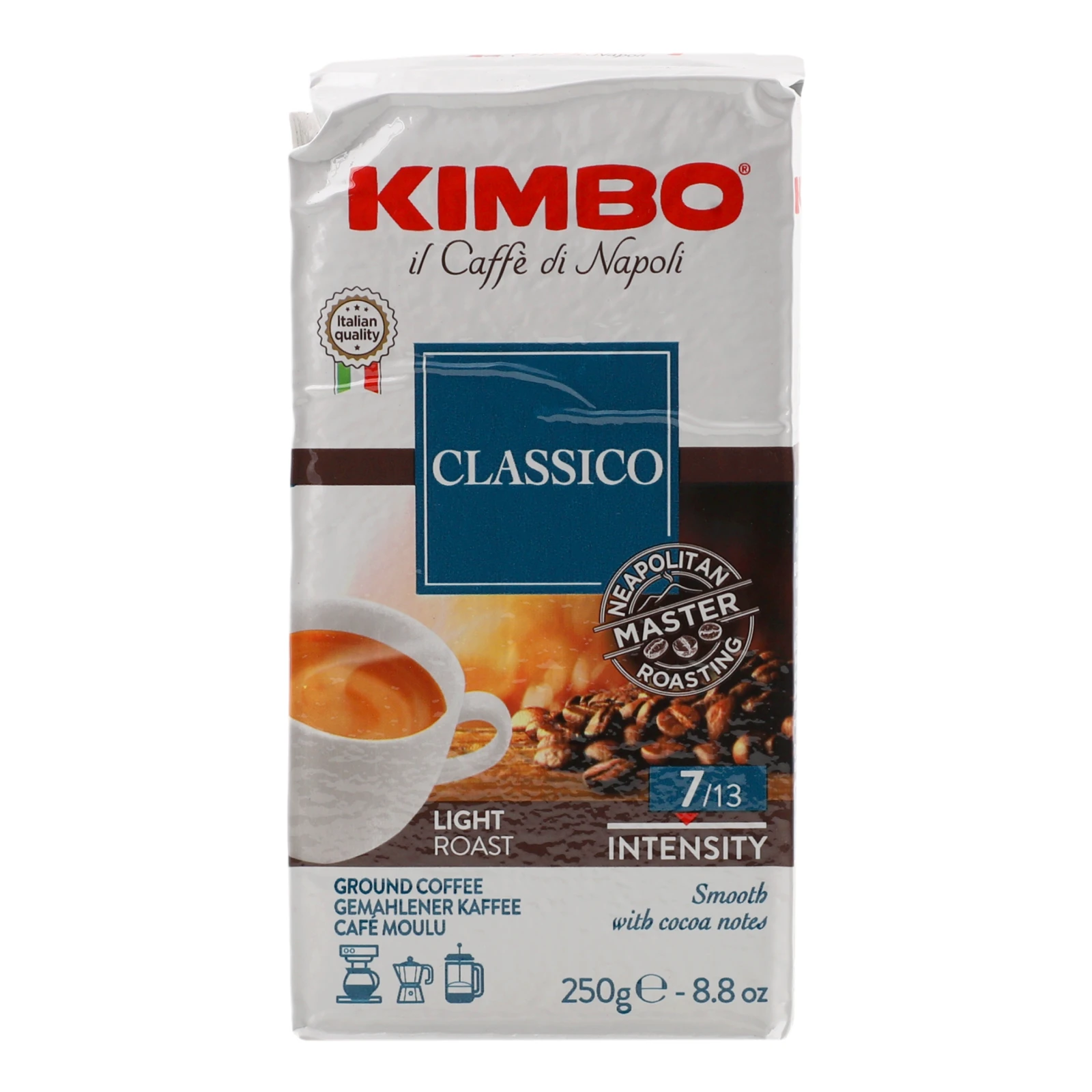 Кава Kimbo Aroma Classico 250г натуральна смажена мелена