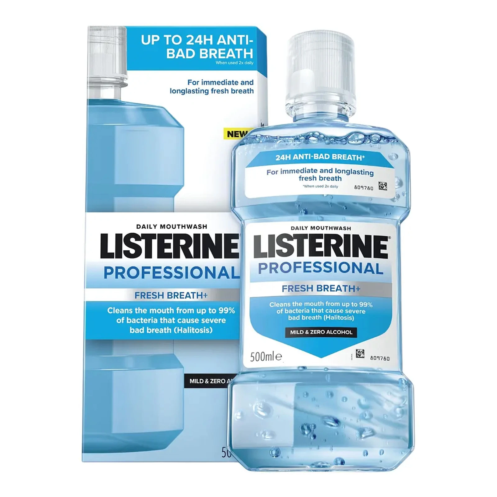 Ополіскувач Listerine 500мл Professional fresh breath+ свіжий подих Новинка Фото №:2