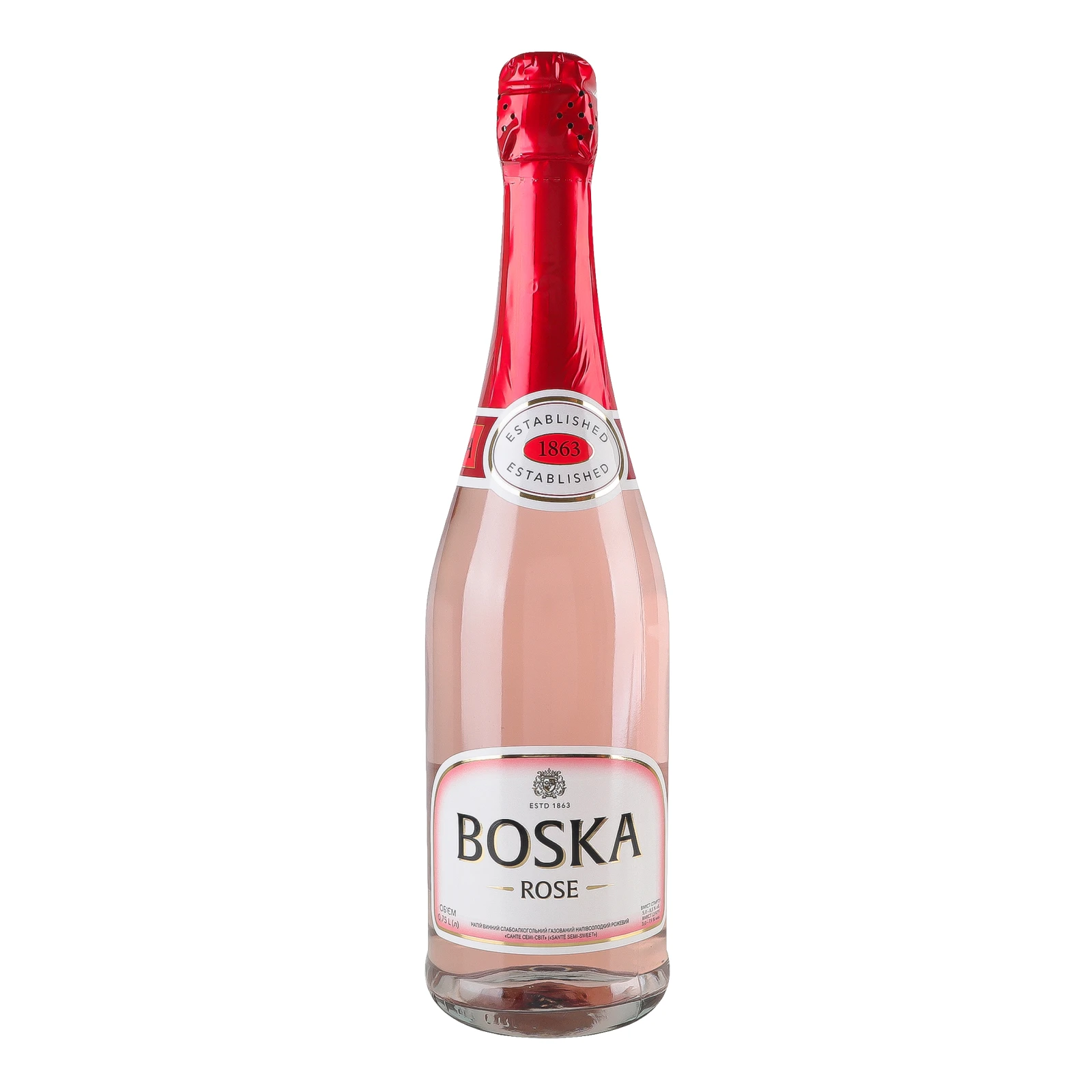 Напій винний Boska 0,75л 5-8,5% SANTE Semi-Sweet Rose рожеве н/сол Новинка Фото №:1