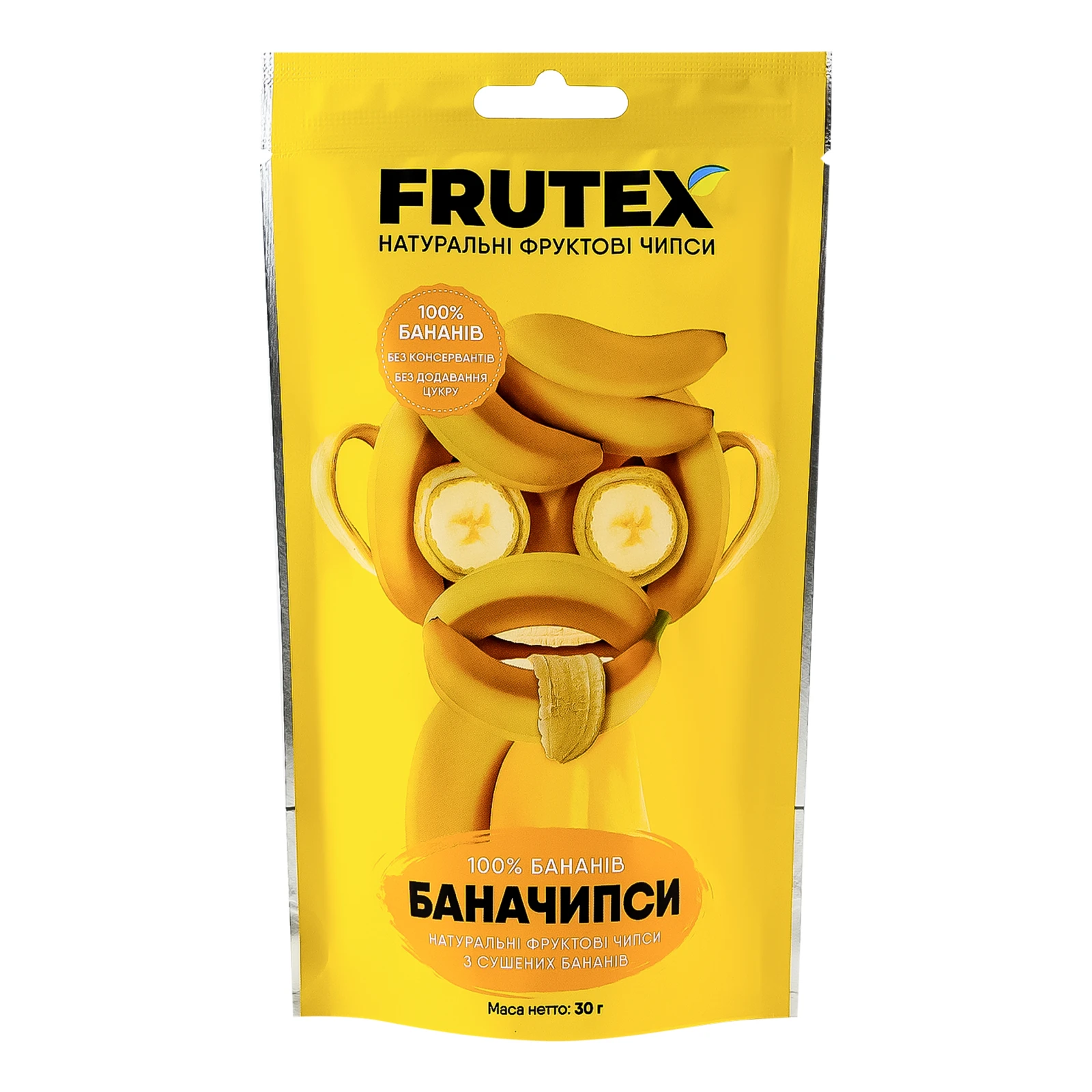 Чипси Frutex фруктові Баначипси натуральні 30г Фото №:1