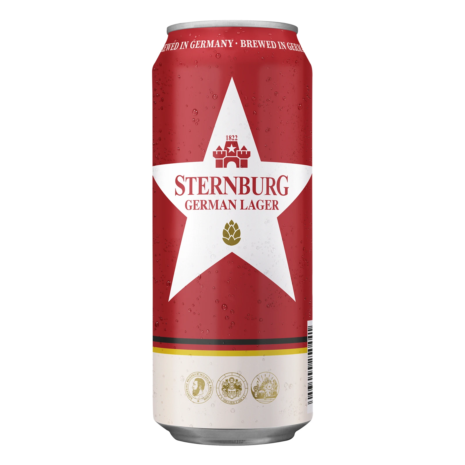 Пиво Sternburg German Lager світле фільтроване пастеризоване 5% 0.5л