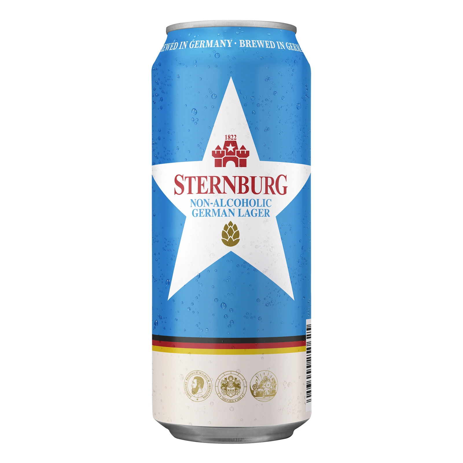 Пиво Sternburg German Lager Non-Alcoholic безалкогольне світле фільтроване пастеризоване 0.5л