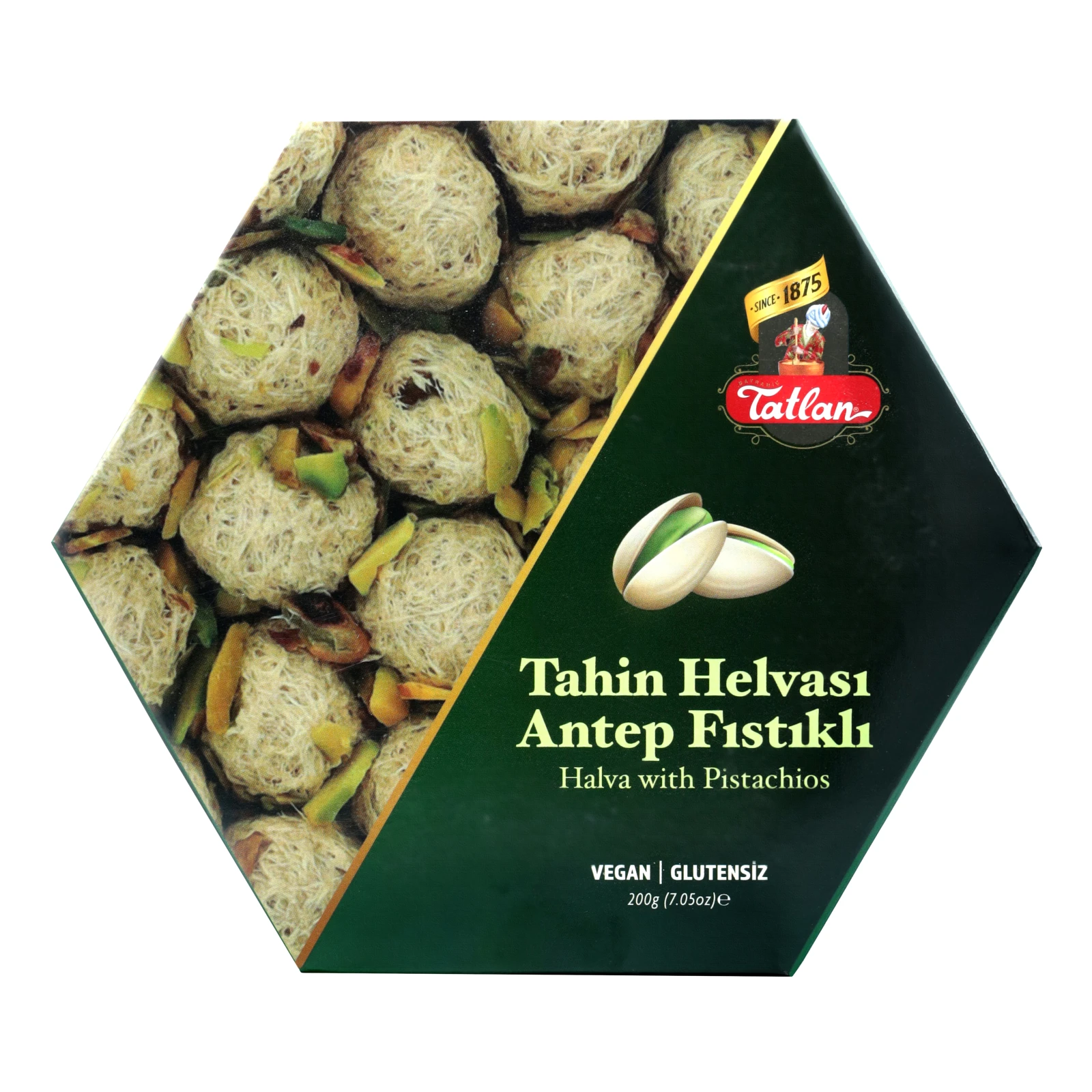 Халва Tatlan тахінна фісташкова Шестикутник 200г