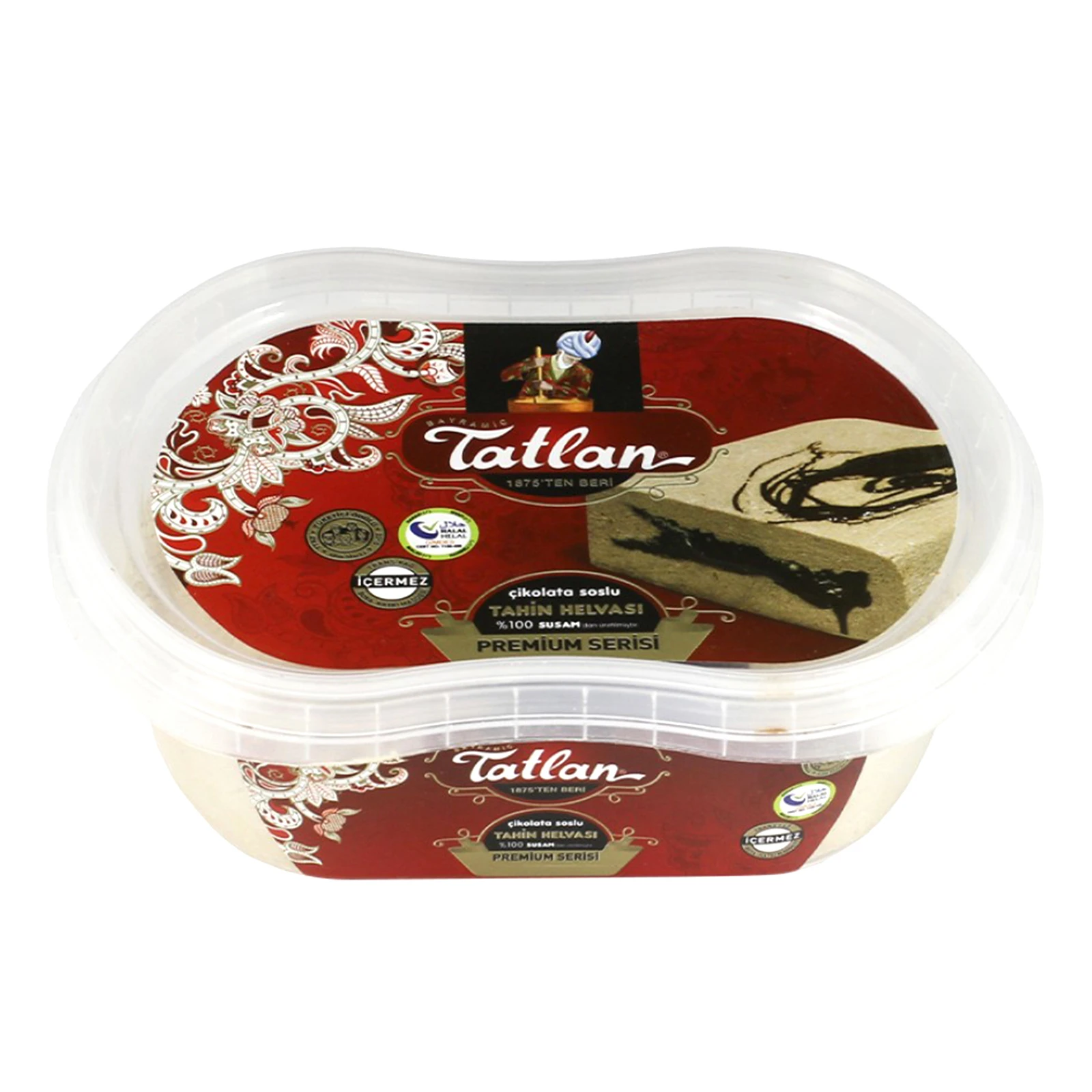 Халва Tatlan тахінна з шоколадом в середині 300г Фото №:1