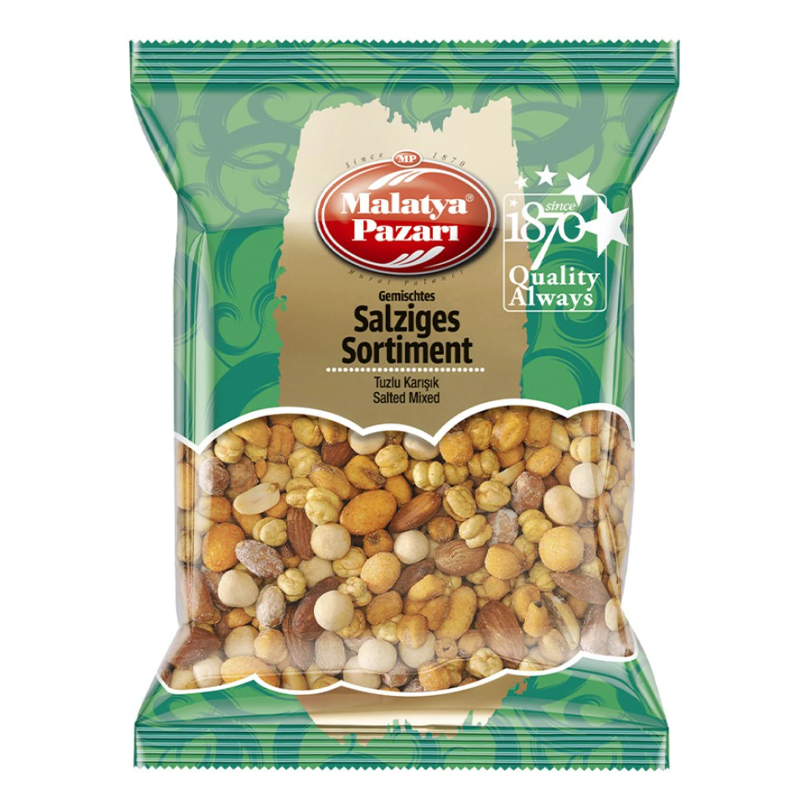 Суміш горіхів Malatya Pazari мікс солоних 200г Фото №:1