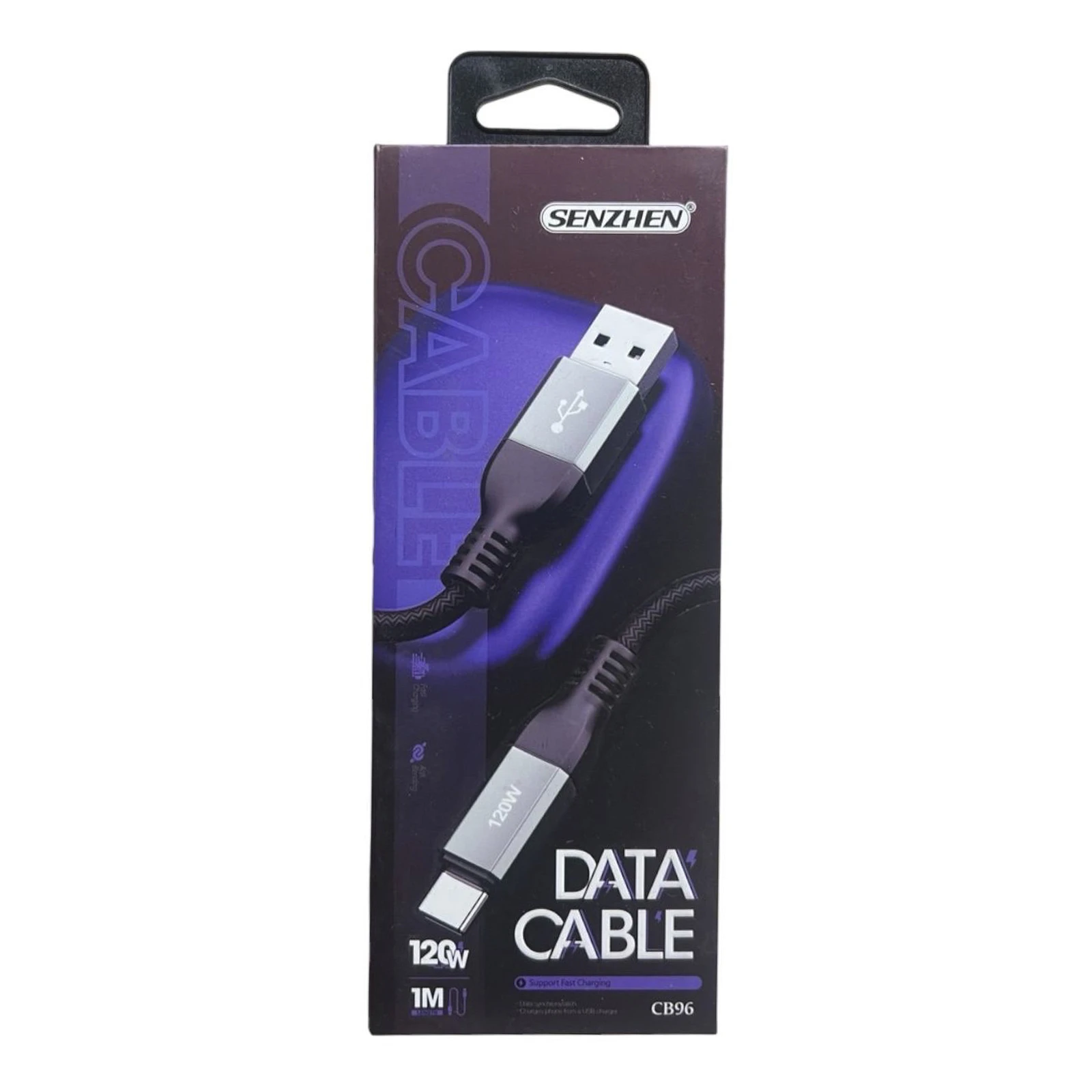 Кабель зарядний 1000мм Type-C СВ96 в кор. Фото №:1