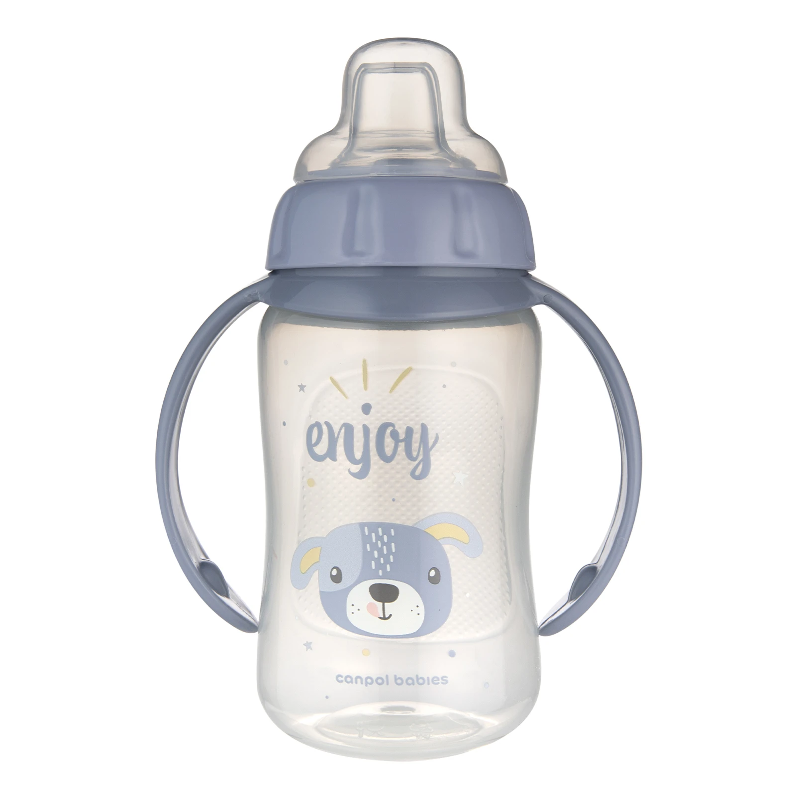 Кружка Canpol babies 320мл Cute Animals тренувальна з силіконовим носиком 56/512 blu2 Новинка фото 2