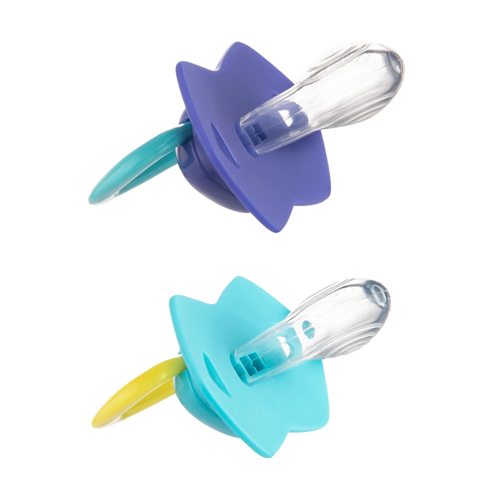 Пустушка Canpol babies силіконова симетрична 6-18міс Neon love 2шт 22/653blu Новинка Фото №:3