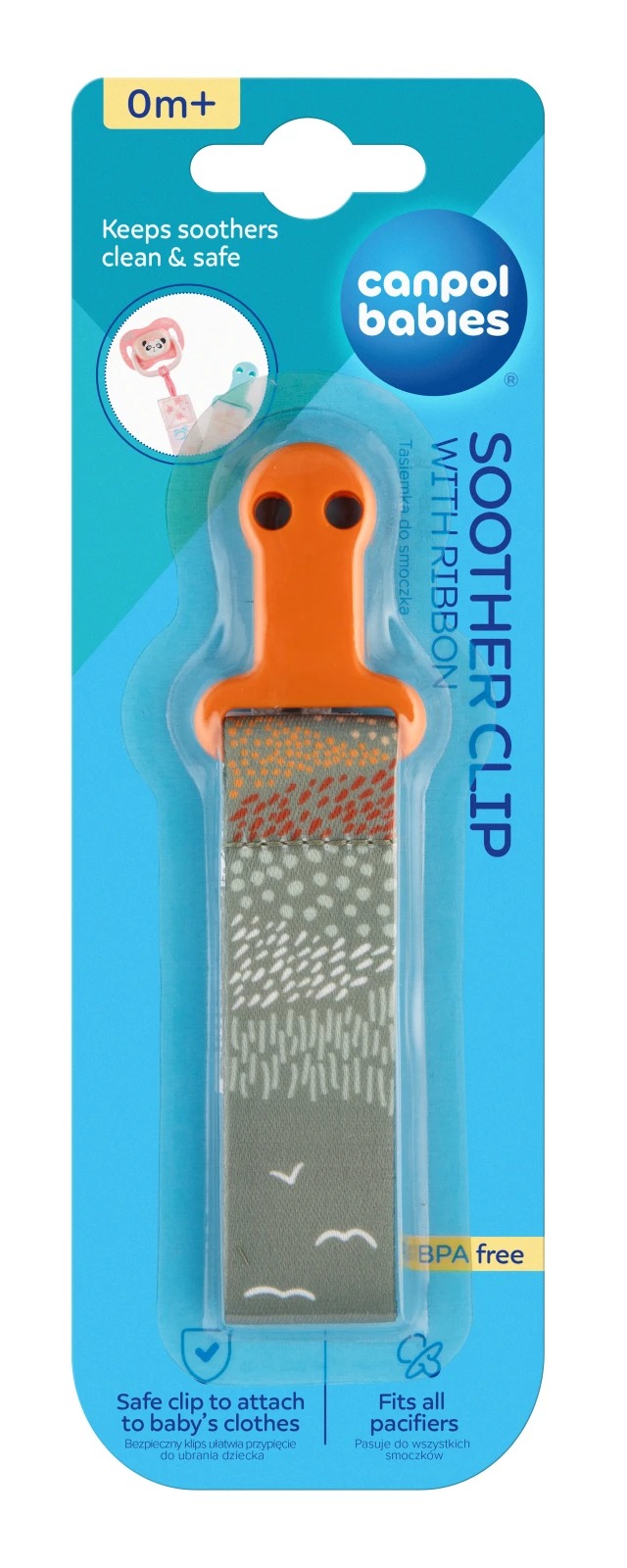 Ланцюжок Canpol babies до пустушки Mountains 51/034gre Новинка Фото №:1