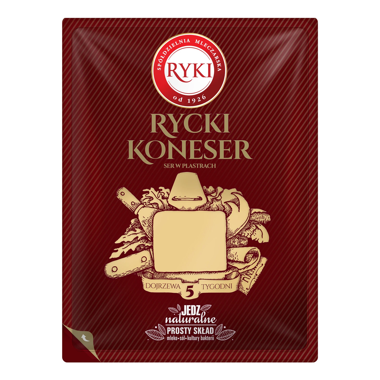 Сир Ryki 135г 50% Koneser Фото №:1