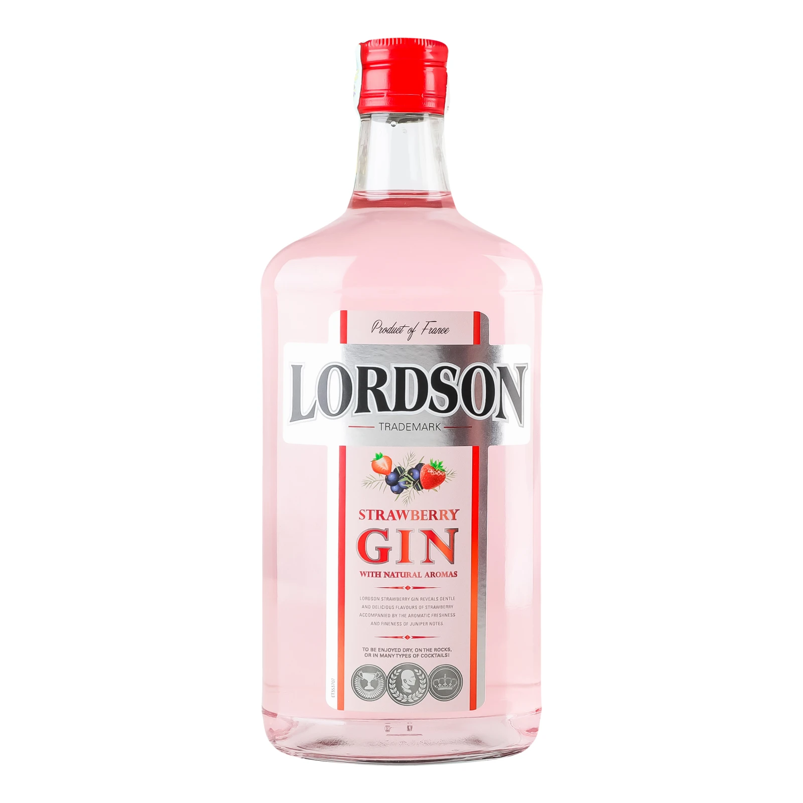 Джин Lordson Strawberry 37.5% 0.7л Фото №:1