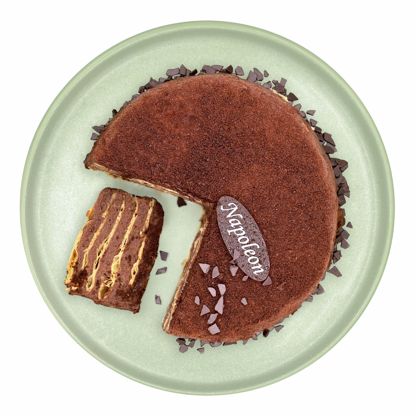 Торт Наполеон шоколадний міні Фото №:1