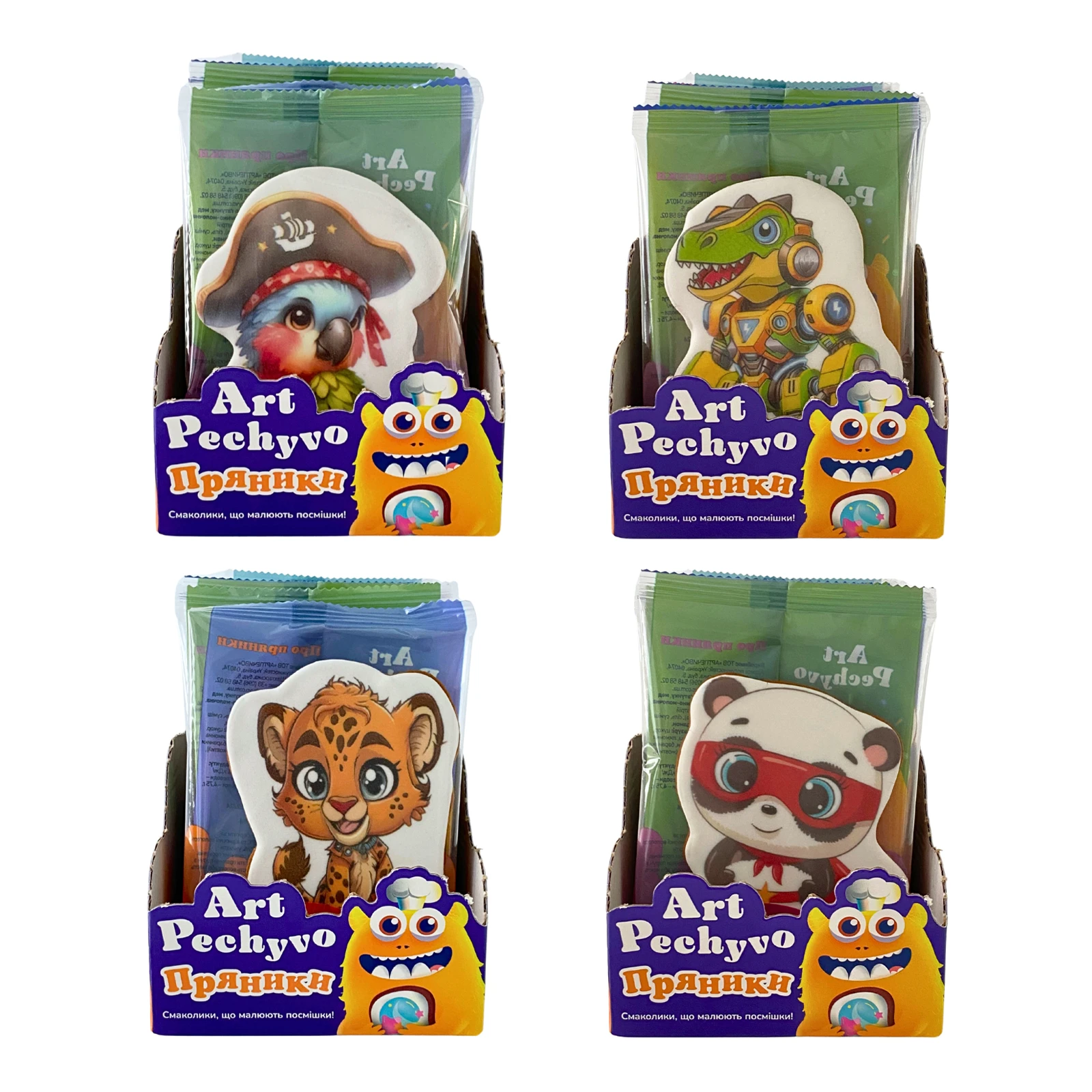 Пряник Art Pechyvo 43г Мультгерої для хлопчиків Новинка Фото №:1