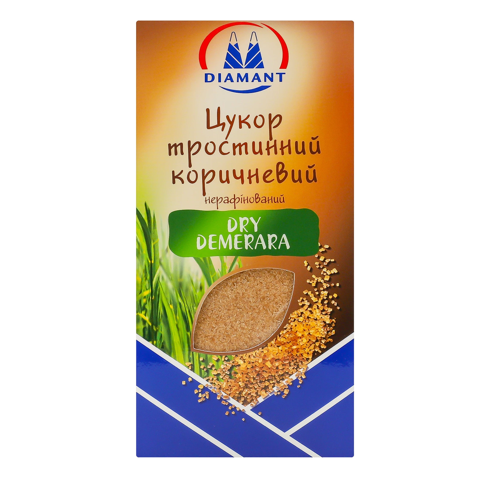 Цукор Diamant 500г тростинний коричневий к/у Новинка Фото №:1