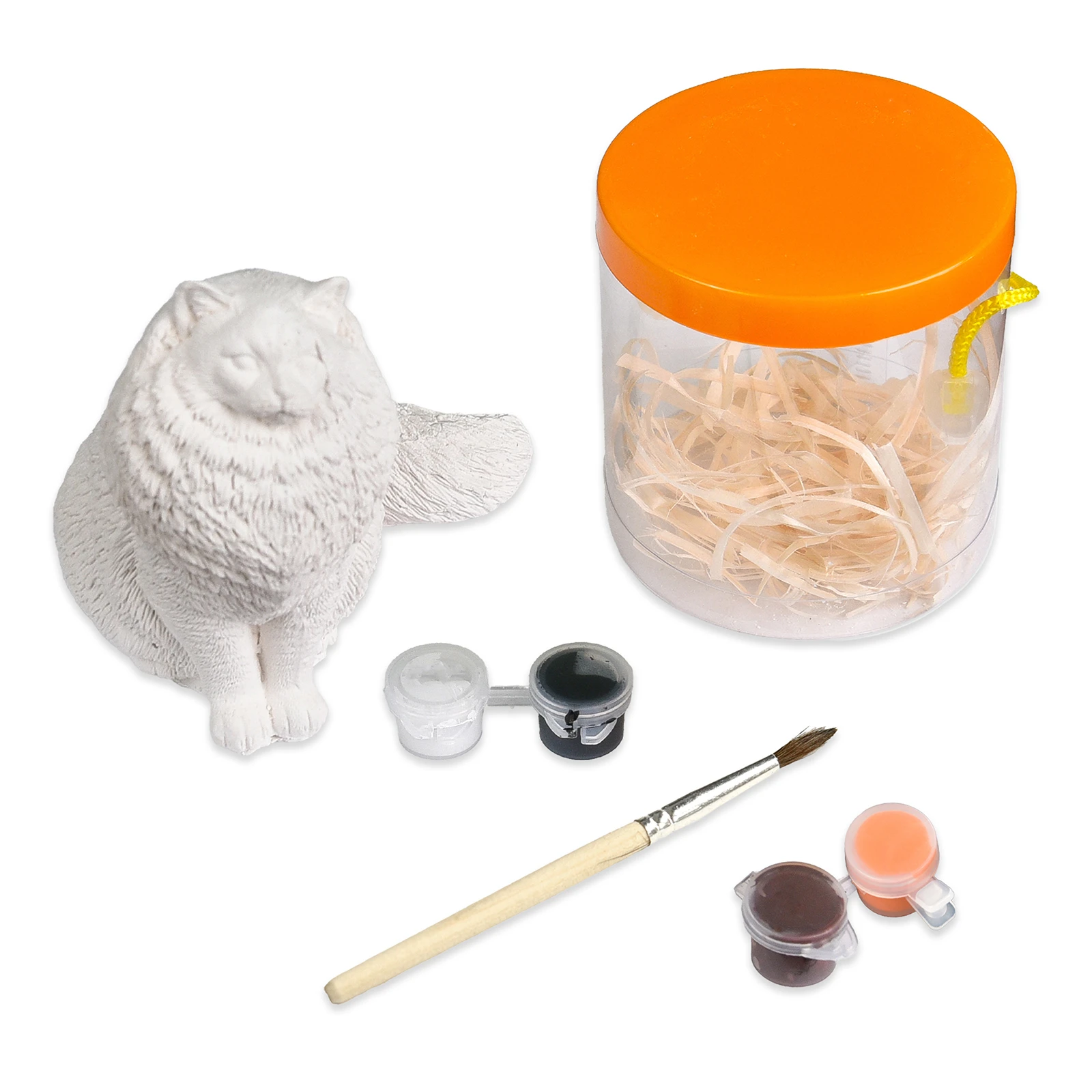 Набір для творчості Strateg Гіпсова розмальовка Котик (30943) Фото №:3