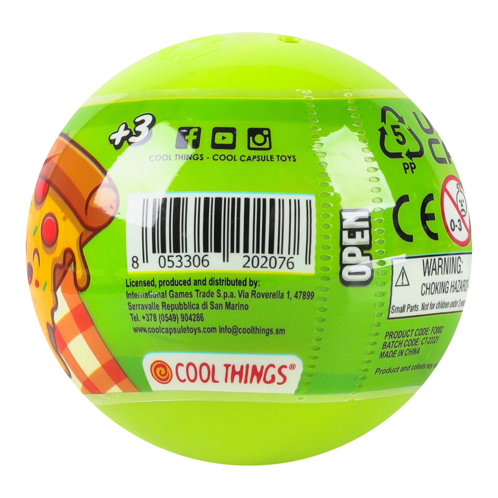 Іграшка-сюрприз Cool Things Foodies Кумедні нямки у кулі FO002 в асортименті Фото №:2