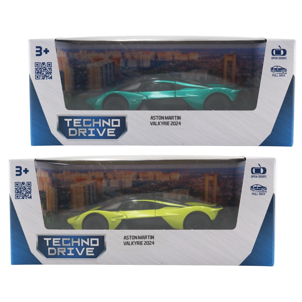 Іграшка TechnoDrive Автомодель Aston Martin Valkyrie 2024 в асортименті на вибір (зелена, жовта) Фото №:1