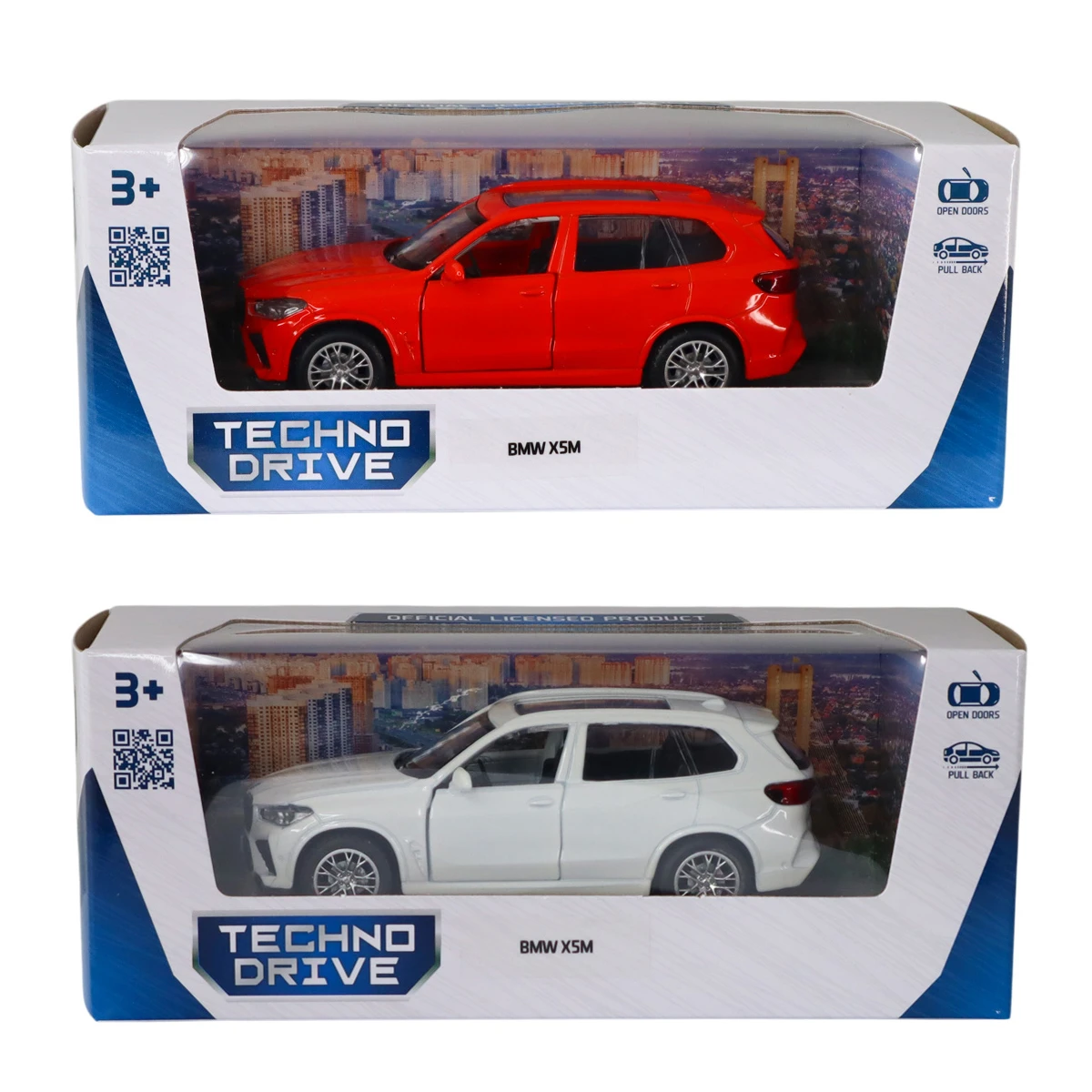 Іграшка TechnoDrive Автомодель BMW X5M в асортименті на вибір (біла, червона)