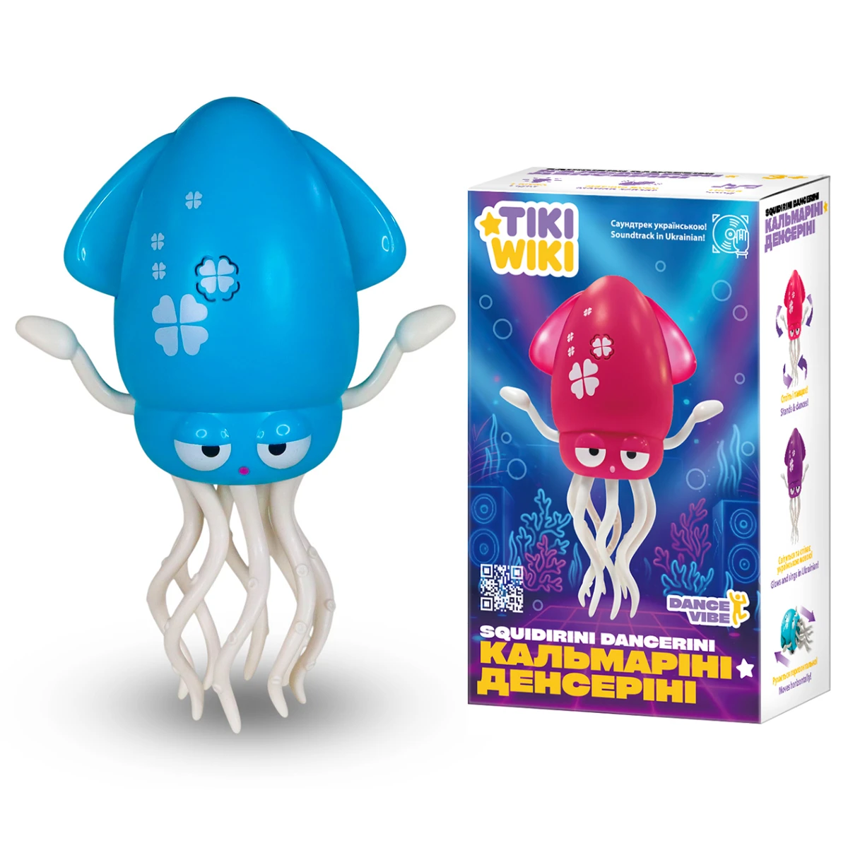 ІграшкаTiki Wiki інтерактивна Кальмаріні денсеріні бірюзовий Фото №:1