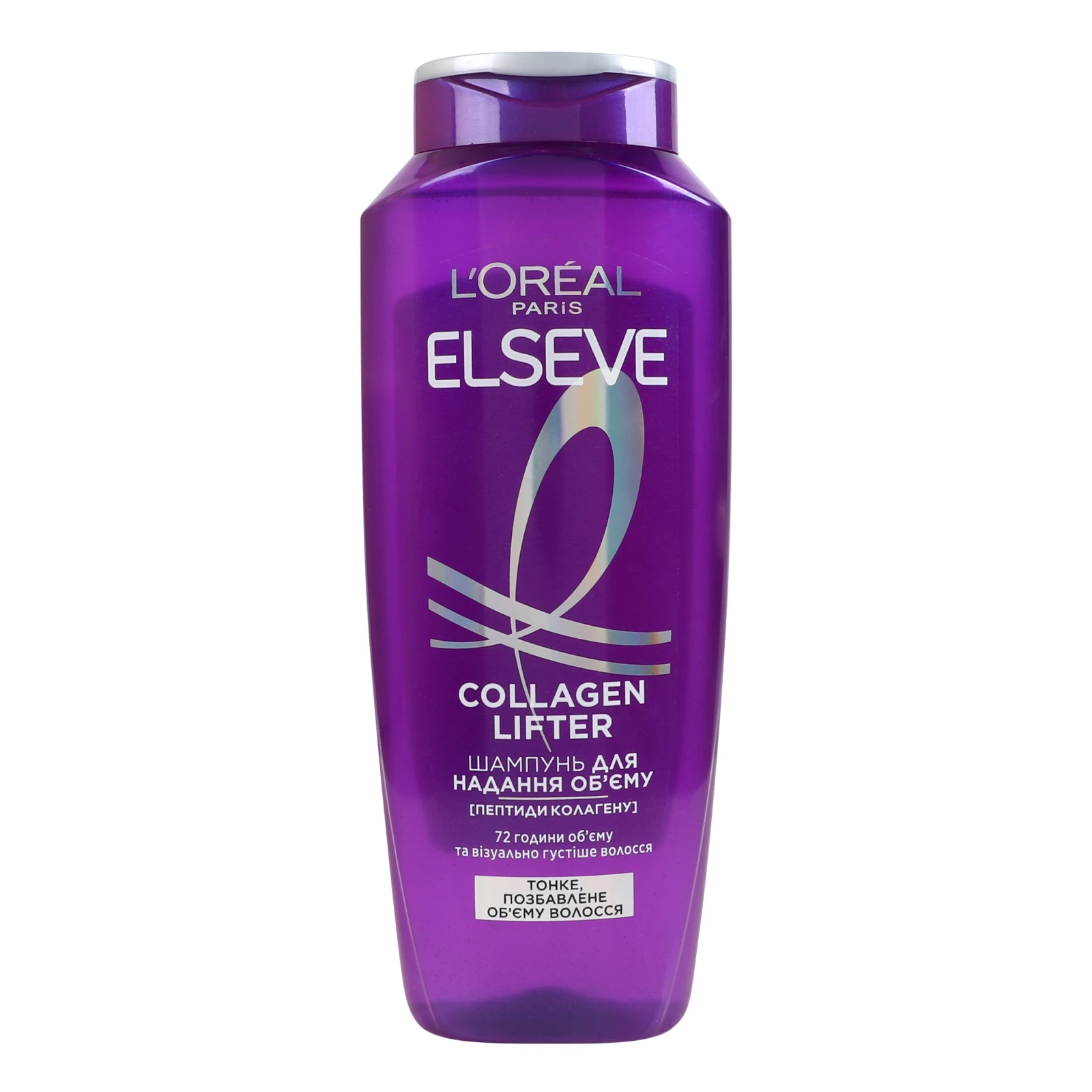 Шампунь Elseve Collagen lifter для надання об'єму тонкому, позбавленому об'єму волоссю 400мл Фото №:1