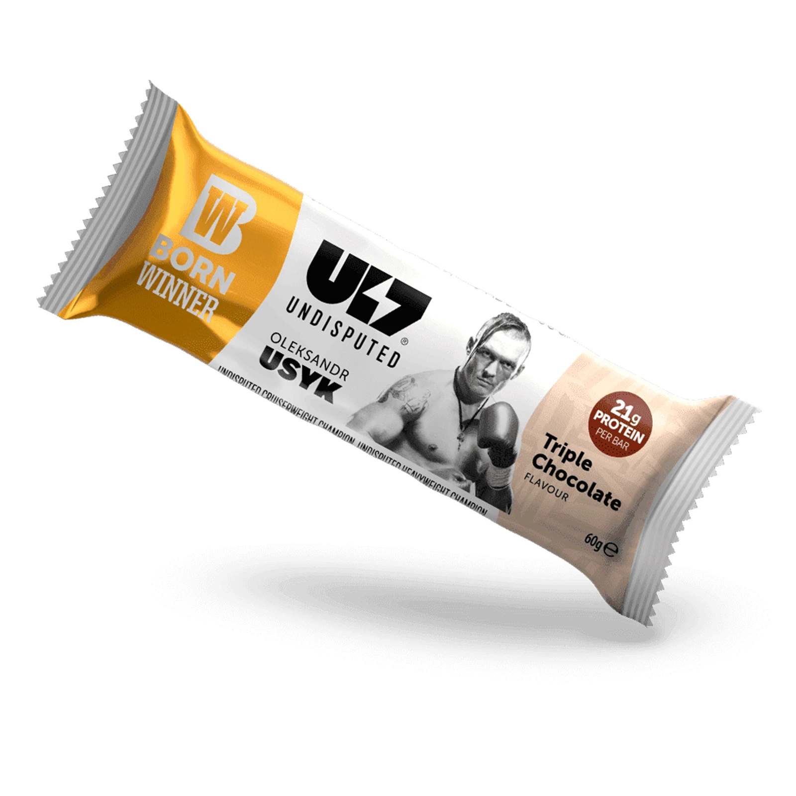 Батончик Born Winner U17 Undisputed протеїновий зі смаком потрійного шоколаду 60г Фото №:1