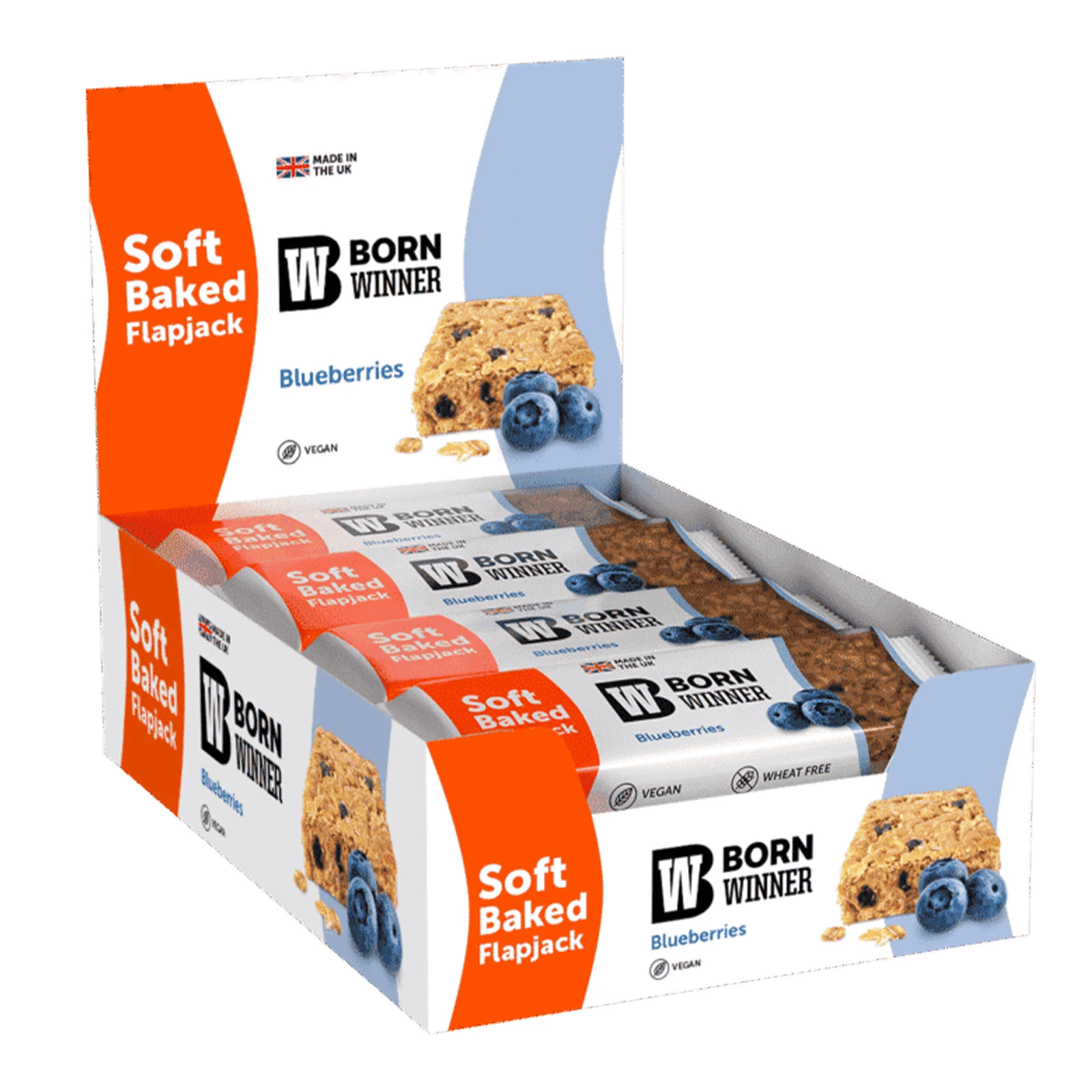 Батончик Born Winner Flapjack вівсяний зі смаком чорниці 90г Фото №:2