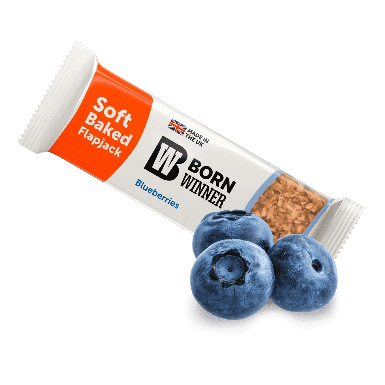 Батончик Born Winner Flapjack вівсяний зі смаком чорниці 90г Фото №:1