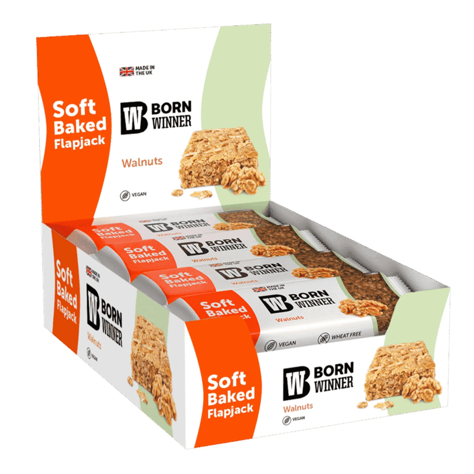 Батончик Born Winner Flapjack вівсяний зі смаком волоського горіха 90г Фото №:2