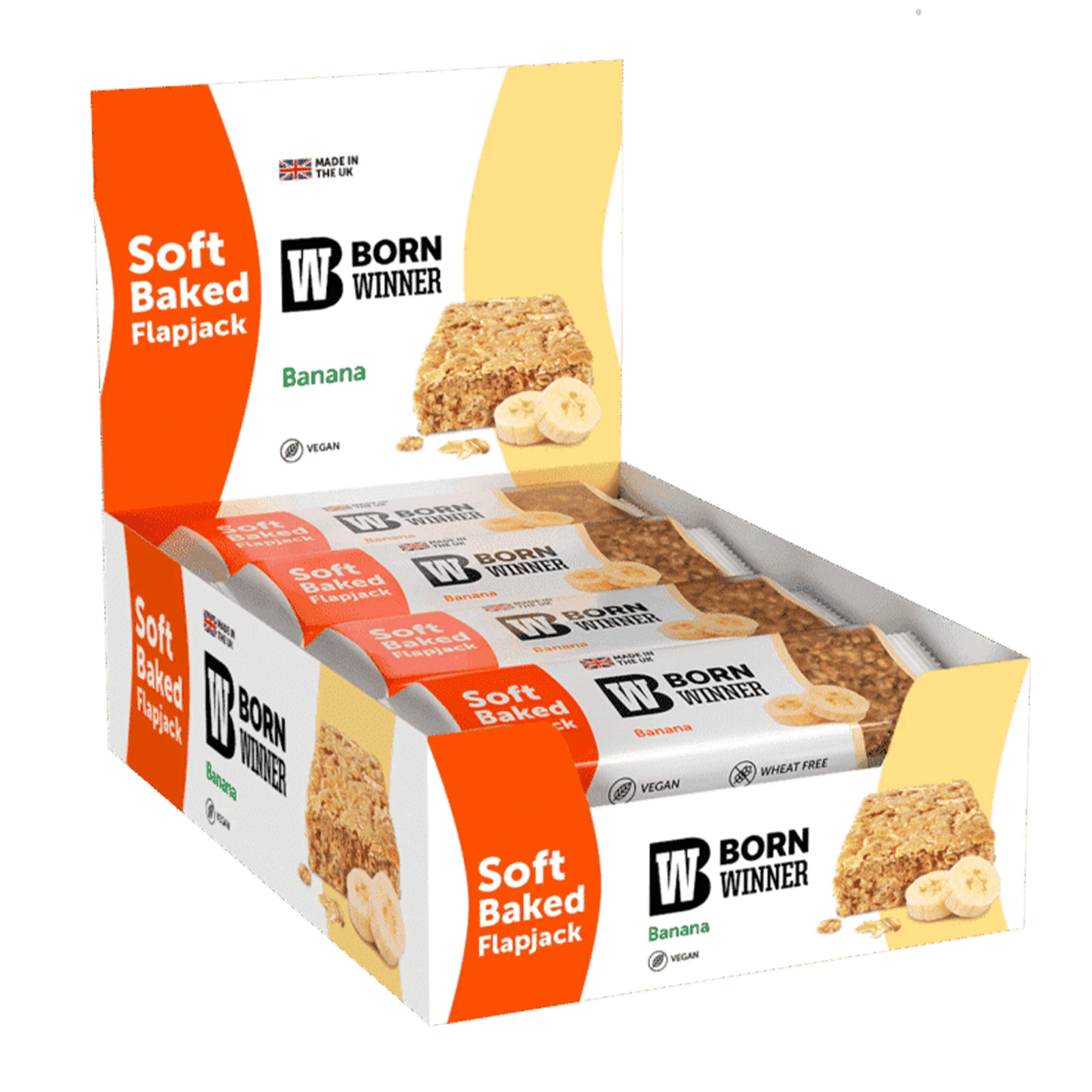 Батончик Born Winner Flapjack вівсяний зі смаком банану 90г Фото №:2