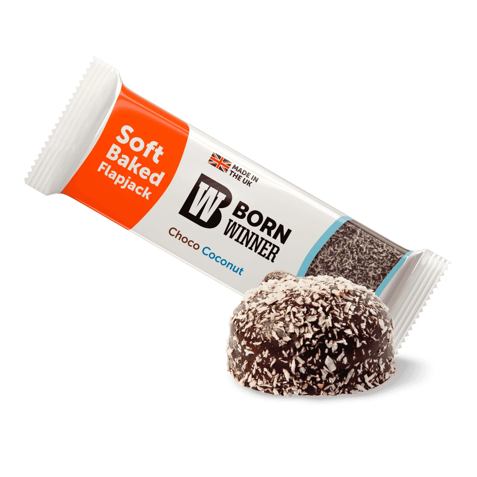 Батончик Born Winner Flapjack вівсяний зі смаком шоколаду та кокосу 100г Фото №:1