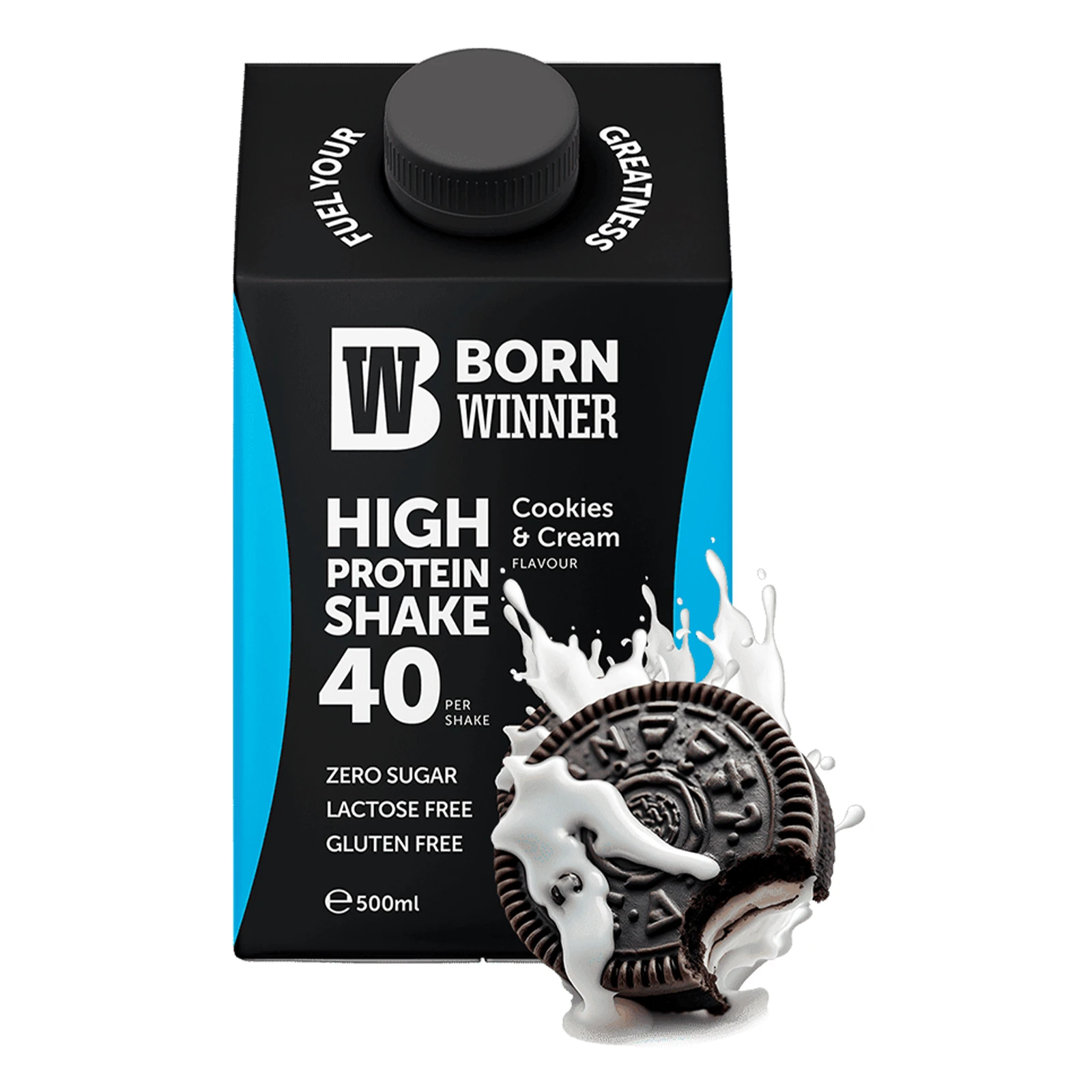 Шейк Born Winner протеїновий зі смаком печива та вершків 500мл Фото №:1