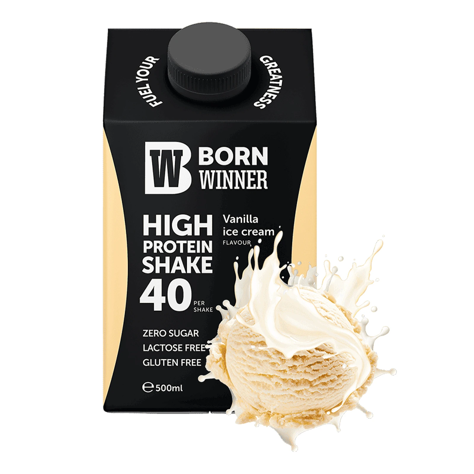 Шейк Born Winner протеїновий зі смаком ванільного морозива 500мл Фото №:1