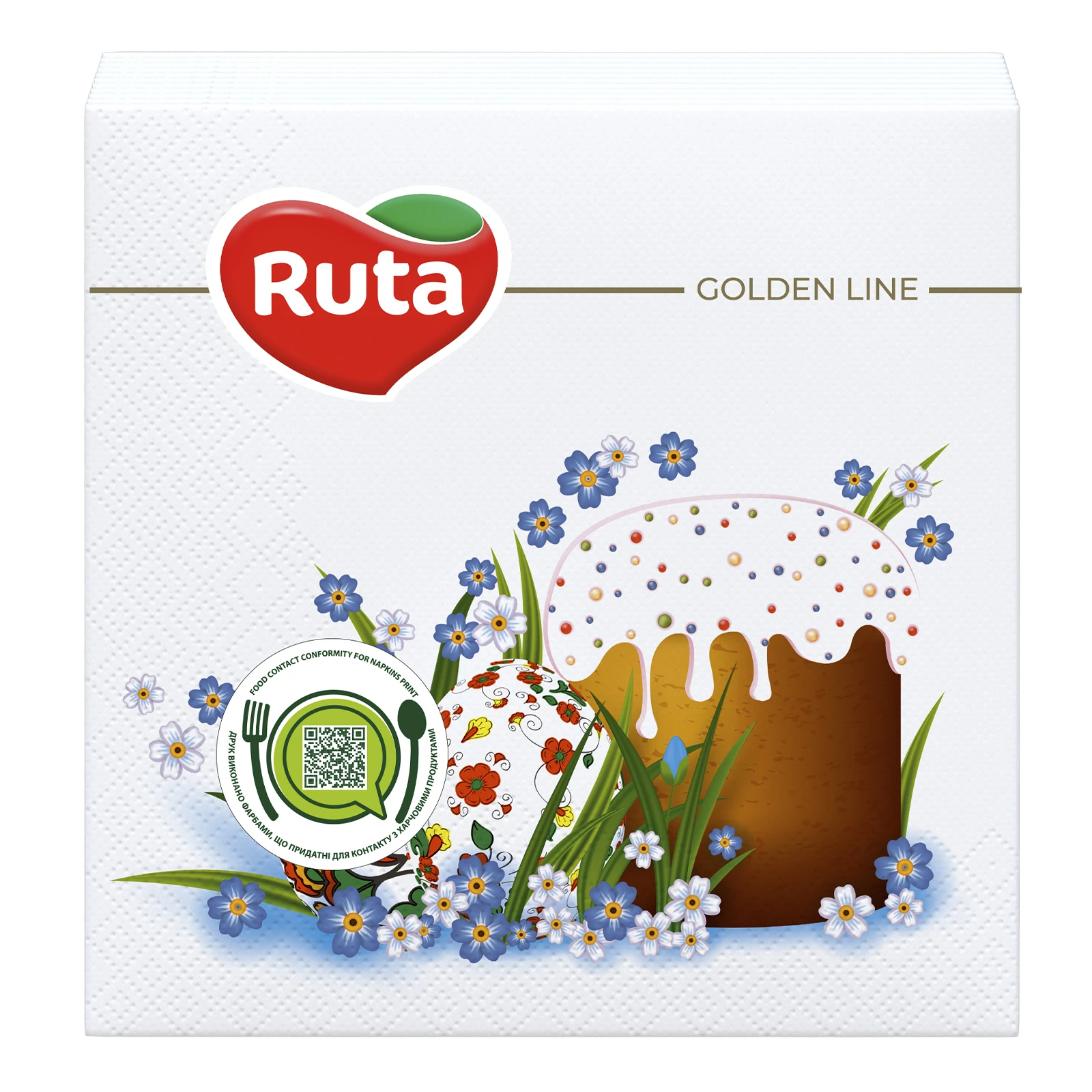 Серветки Ruta Пасхальні етюди 33х33 20л 2шар з друком Фото №:2