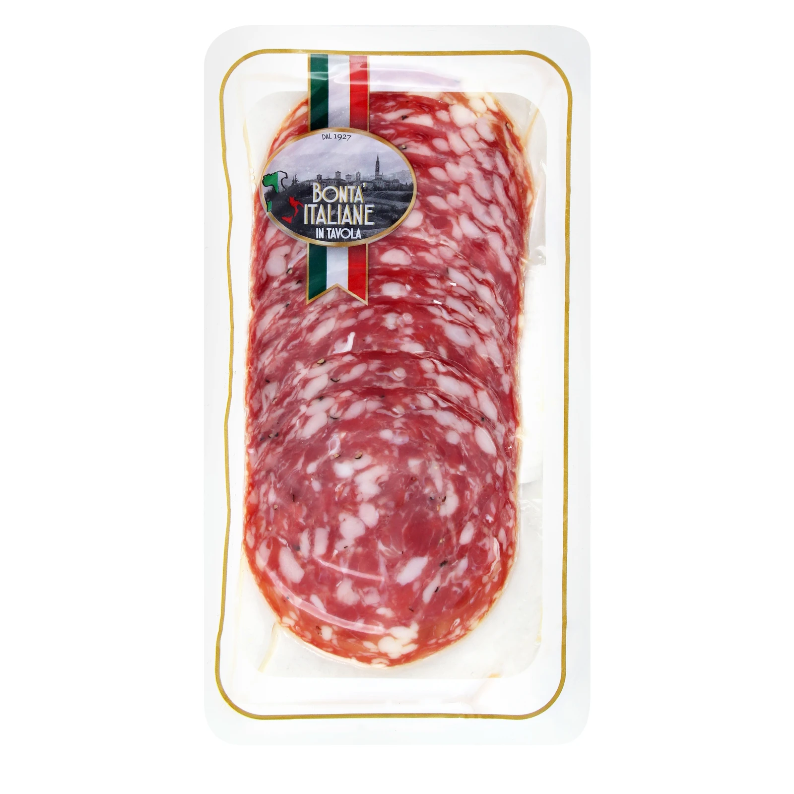 Ковбаса Simonini 80г Салямі Наполі Дольче с/в нарізка Фото №:1