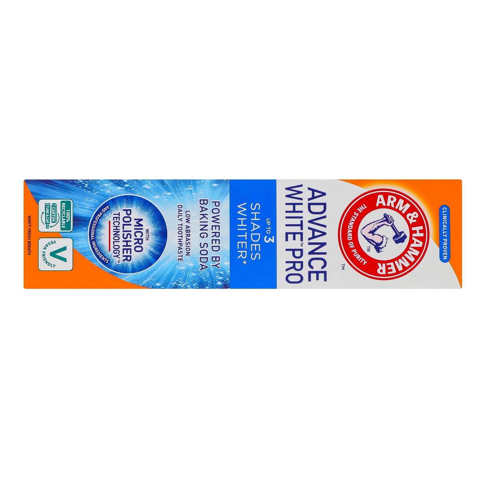 Паста зубна Arm&Hammer Advance White Pro відбілююча з харчовою содою 75мл Фото №:2