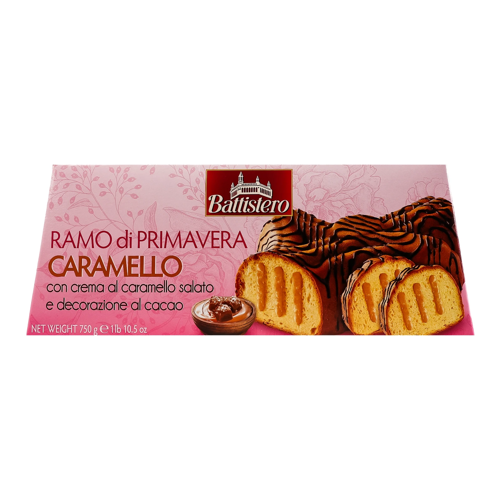 Випічка Battistero Ramo di Primavera великодня з карамельною начинкою 750г Фото №:2