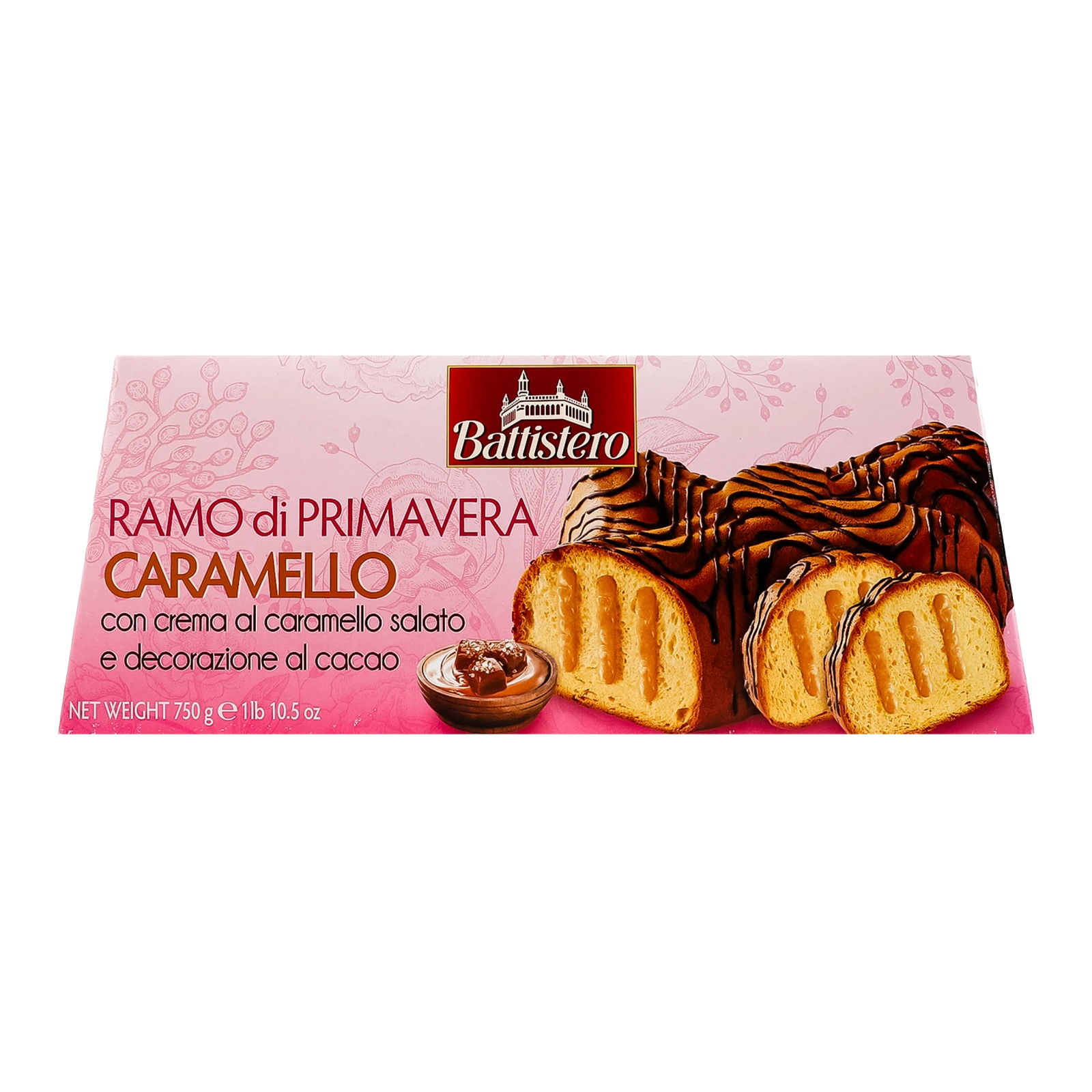 Випічка Battistero Ramo di Primavera великодня з карамельною начинкою 750г Фото №:1
