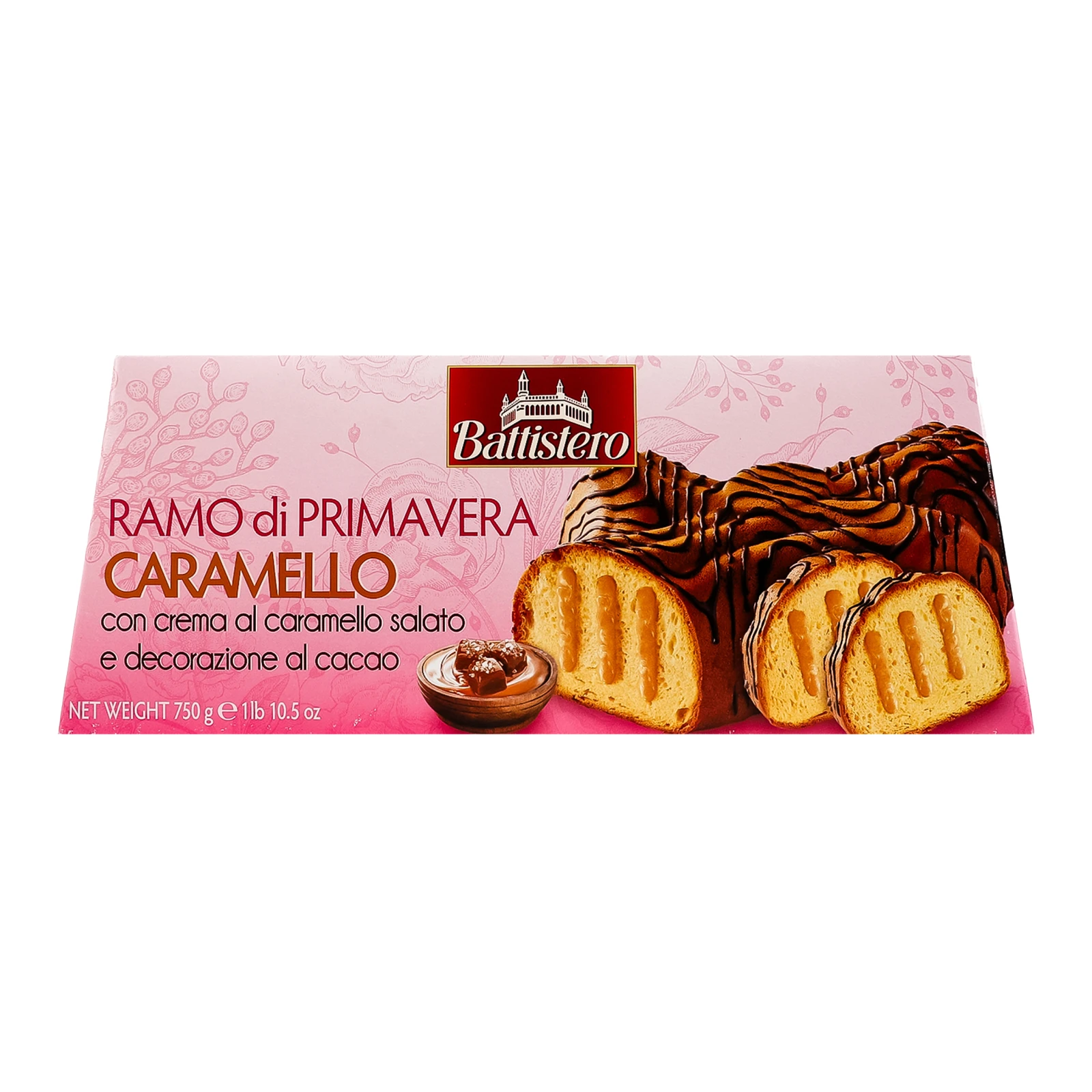 Випічка Battistero Ramo di Primavera великодня з карамельною начинкою 750г Фото №:1