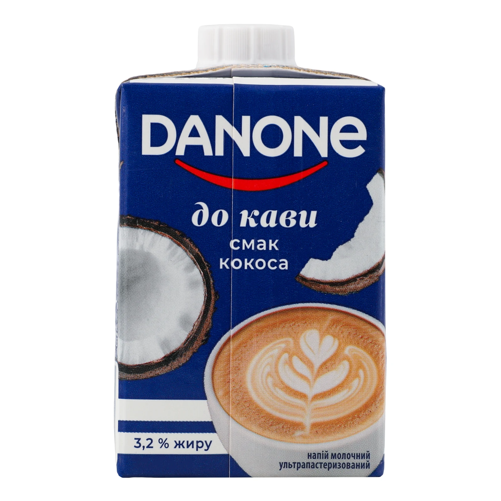 Напій молочний Danone До кави ультрапастеризований зі смаком кокоса 3.2% 212г фото 2