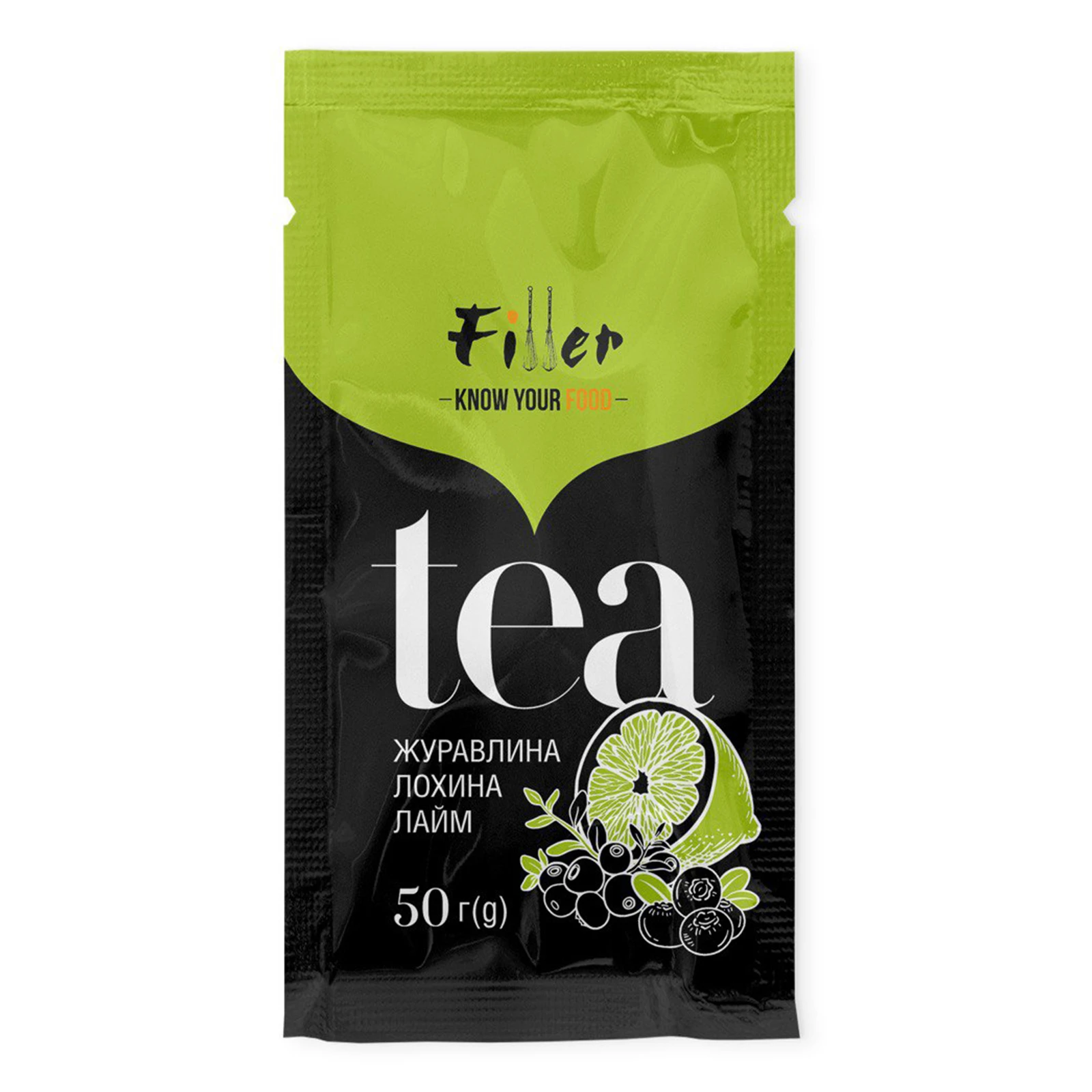 Чай Filler 50г журавлина-лохина-лайм д/п Новинка Фото №:1
