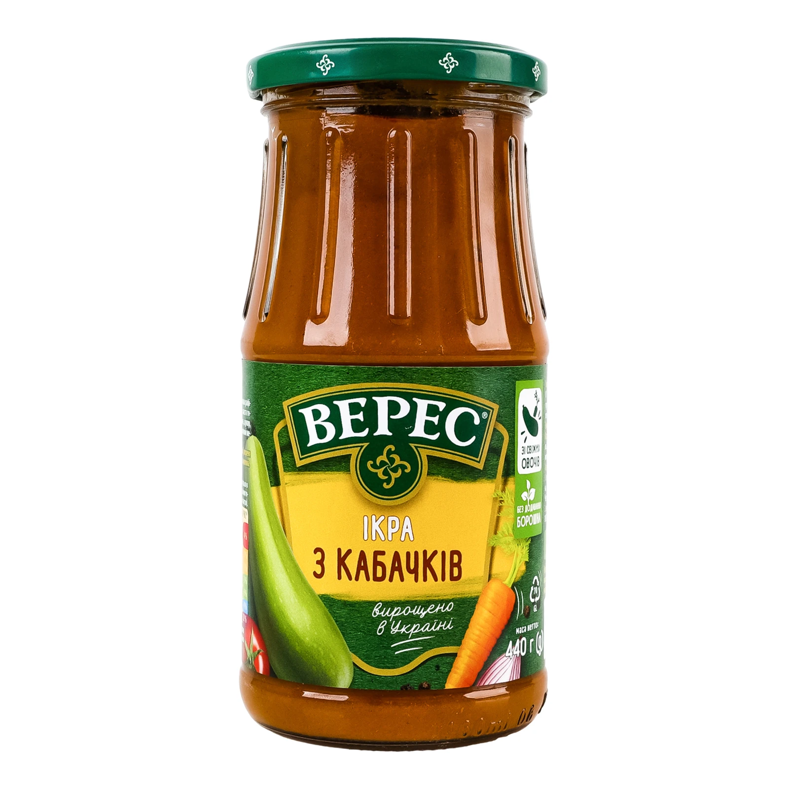 Ікра Верес з кабачків Екстра стерилізована 440г Фото №:1