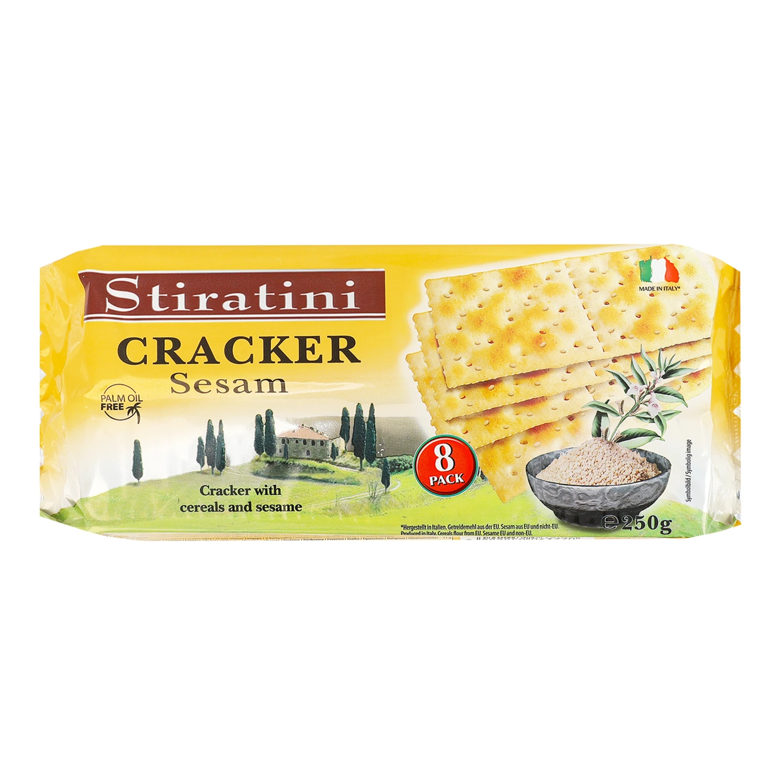 Печиво Stiratini крекер з кунжутом 250г